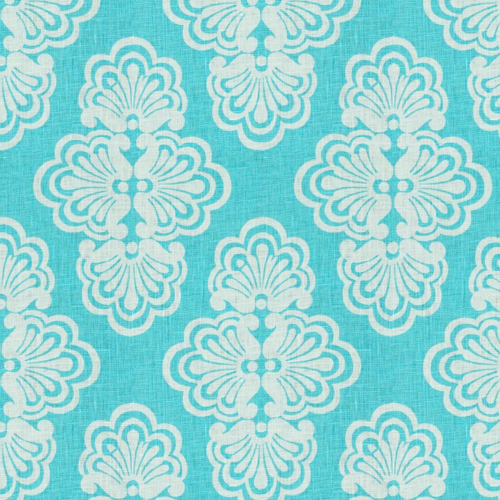 Lee Jofa Shell We Shorely Blue Fabric - Image 2