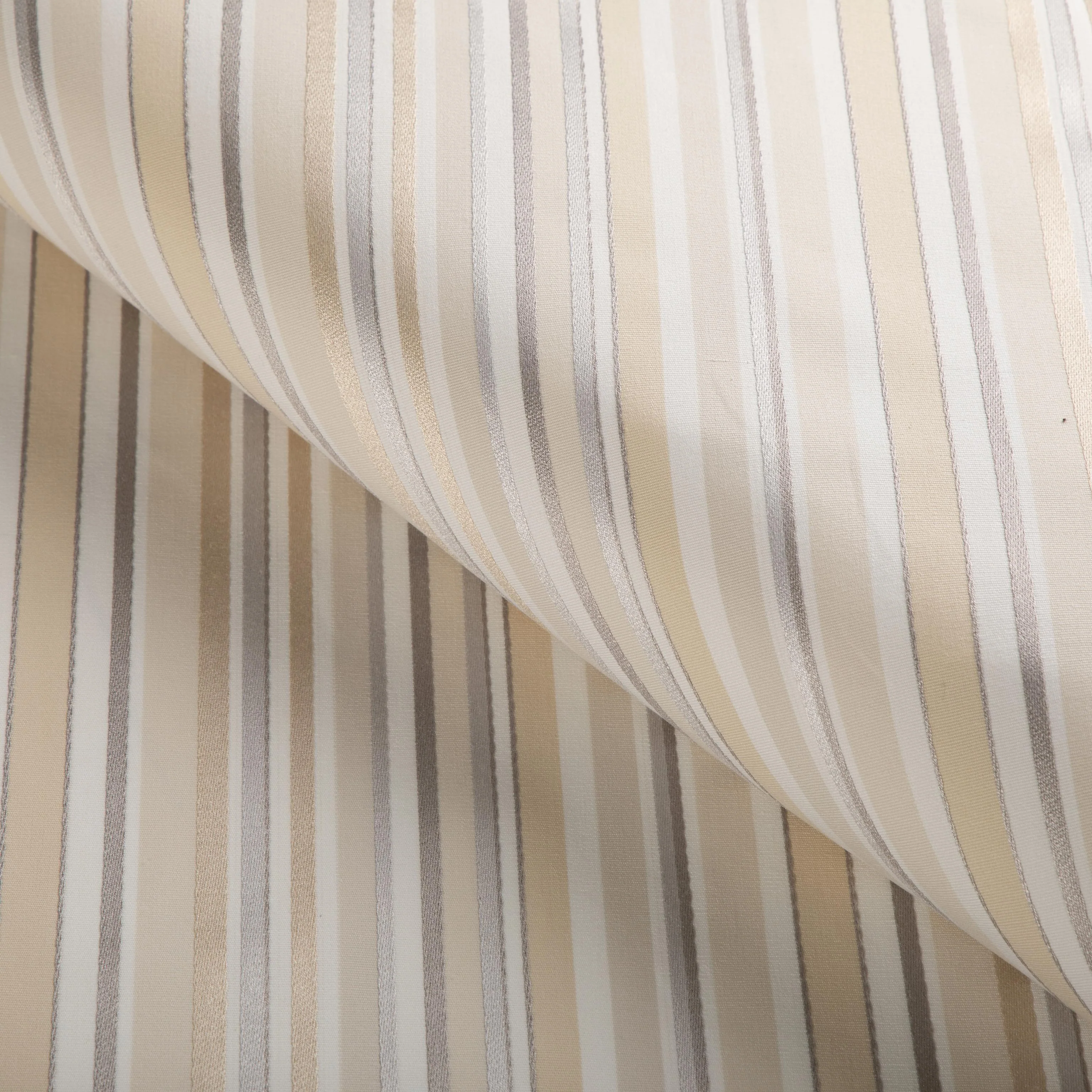 Lee Jofa Siders Stripe Sand/Stone Drapery Fabric - Image 4