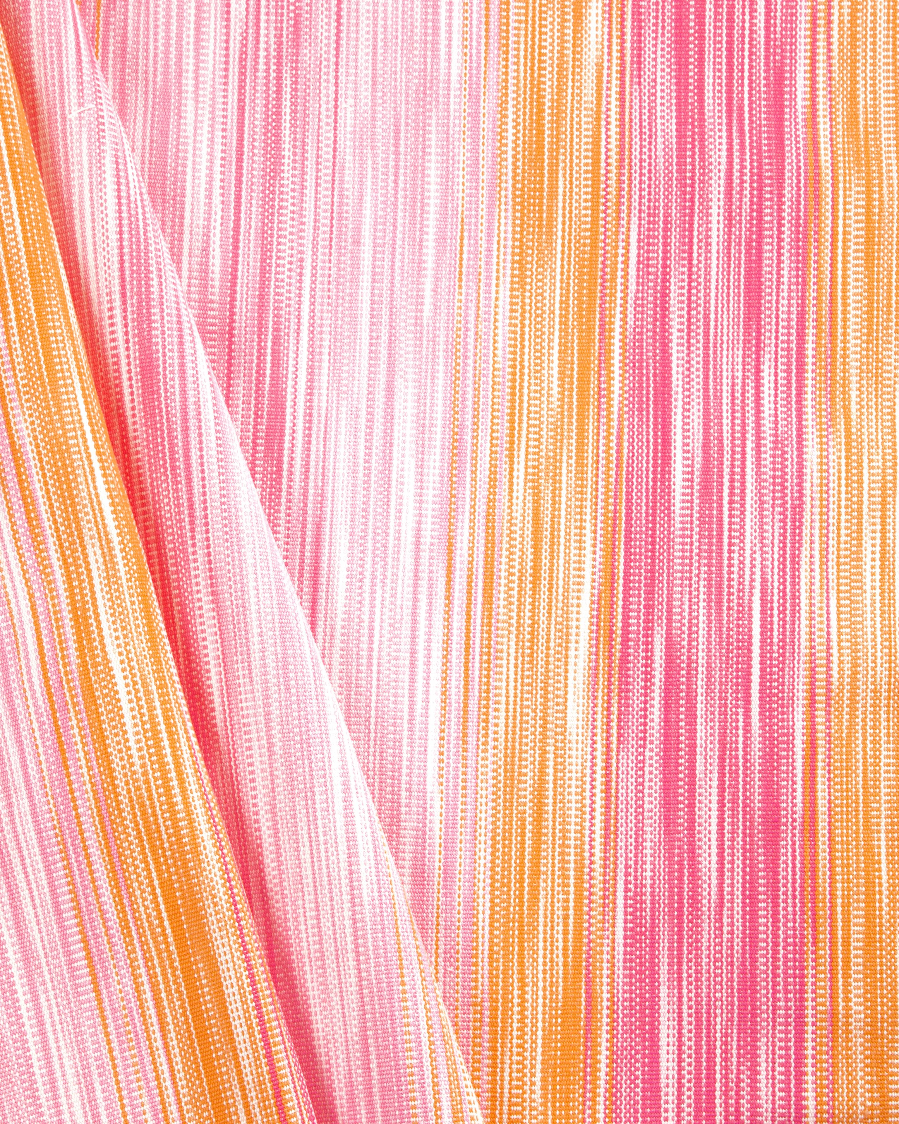 Lee Jofa Sunny Stripe Pink Upholstery Fabric - Image 4