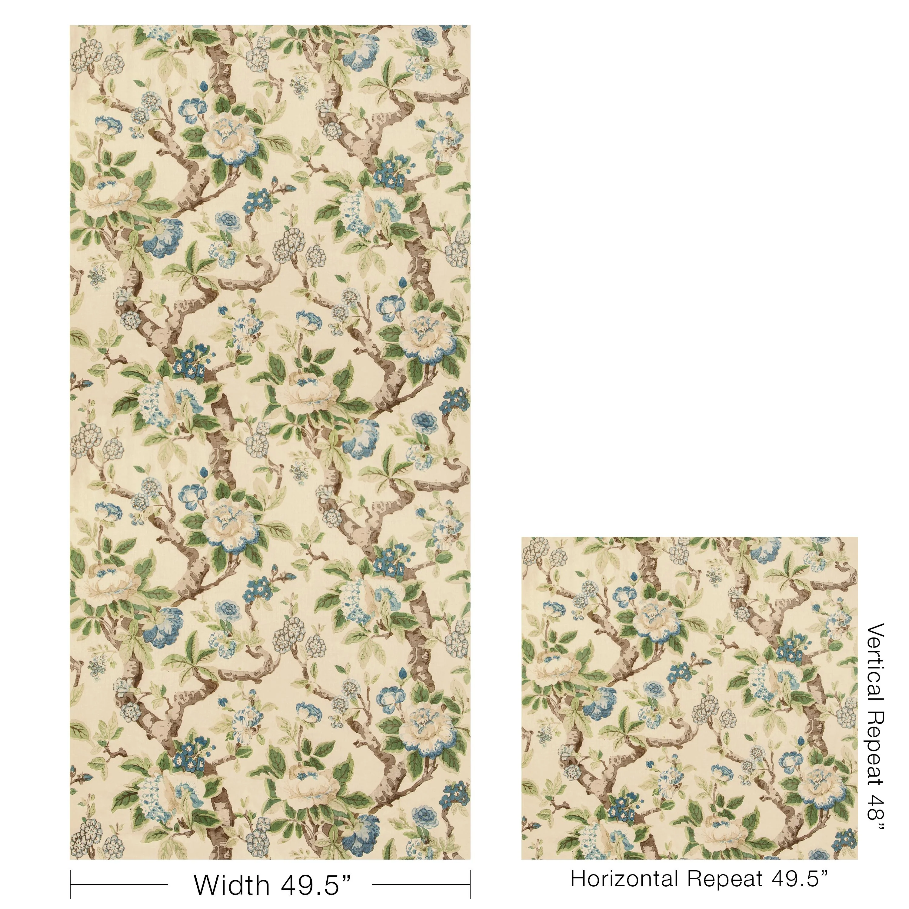 Lee Jofa Tara Magnolia Seamist Fabric - Image 5