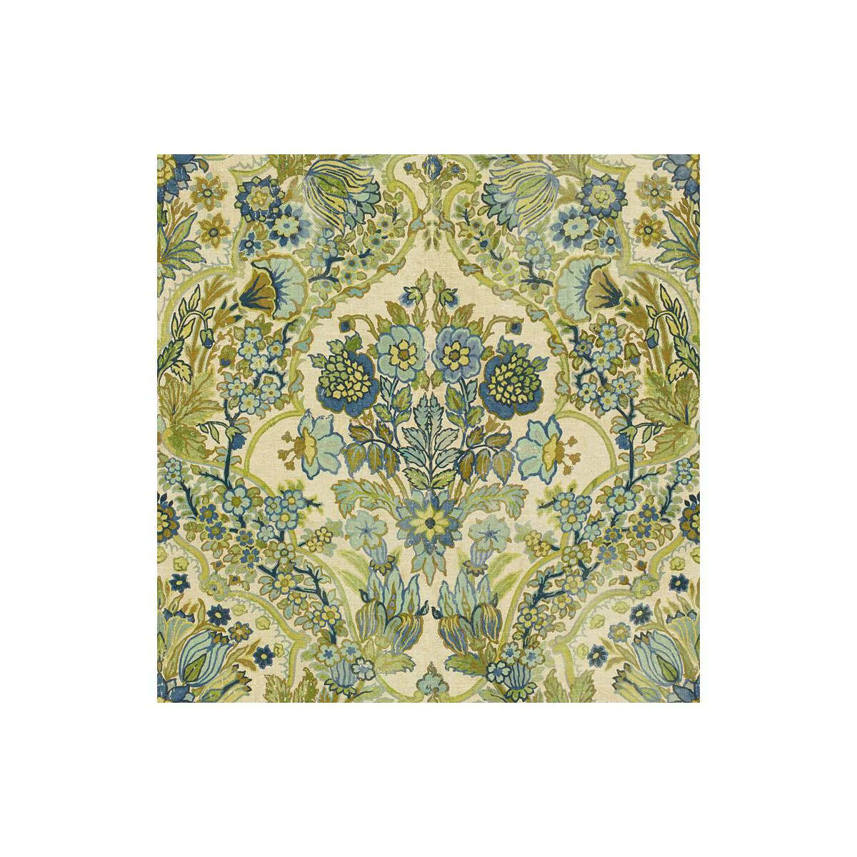 Lee Jofa Tetbury Blue/Green Fabric - Image 3
