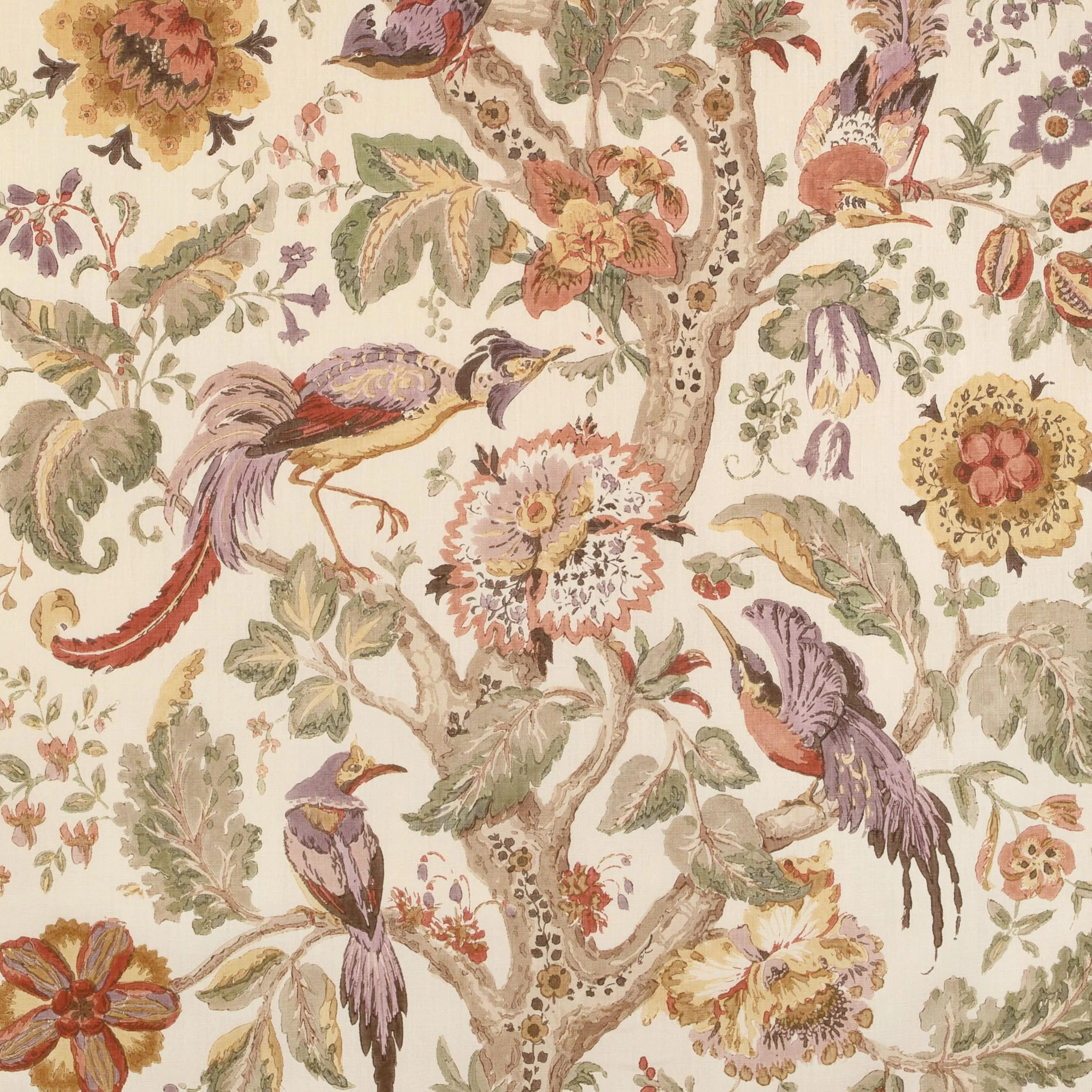 Lee Jofa Tree Of Life Golden/Moss Fabric - Image 2