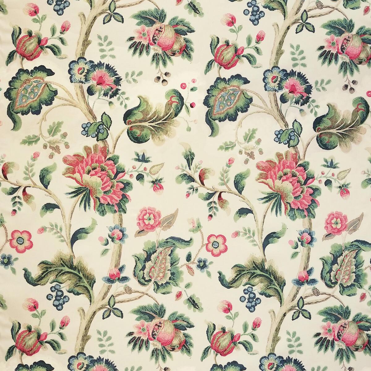 Lee Jofa Treyes Print Pink/Green Fabric - Image 3