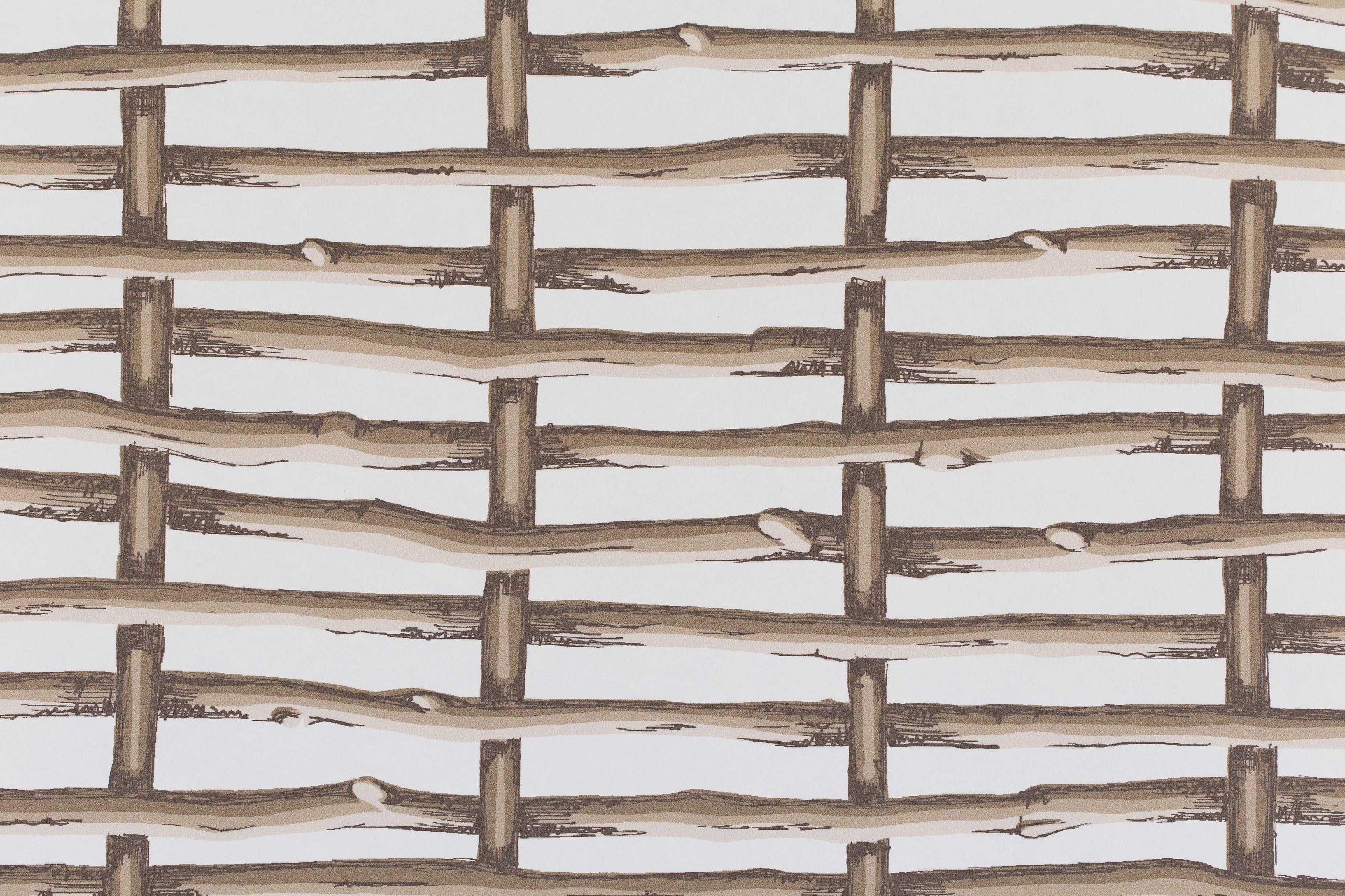 Lee Jofa Twig Fence Wp Brown Wallpaper - Image 3