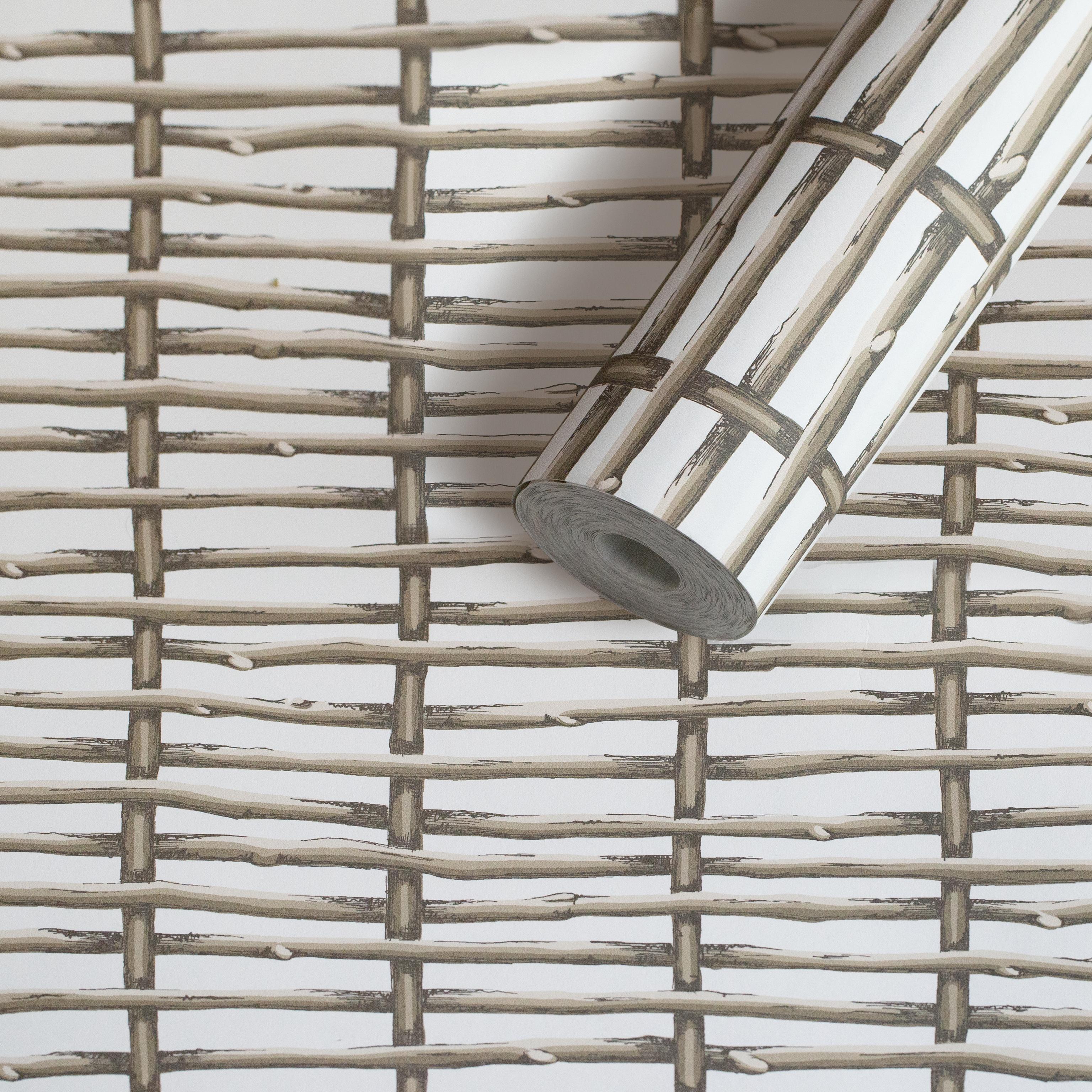 Lee Jofa Twig Fence Wp Brown Wallpaper - Image 4