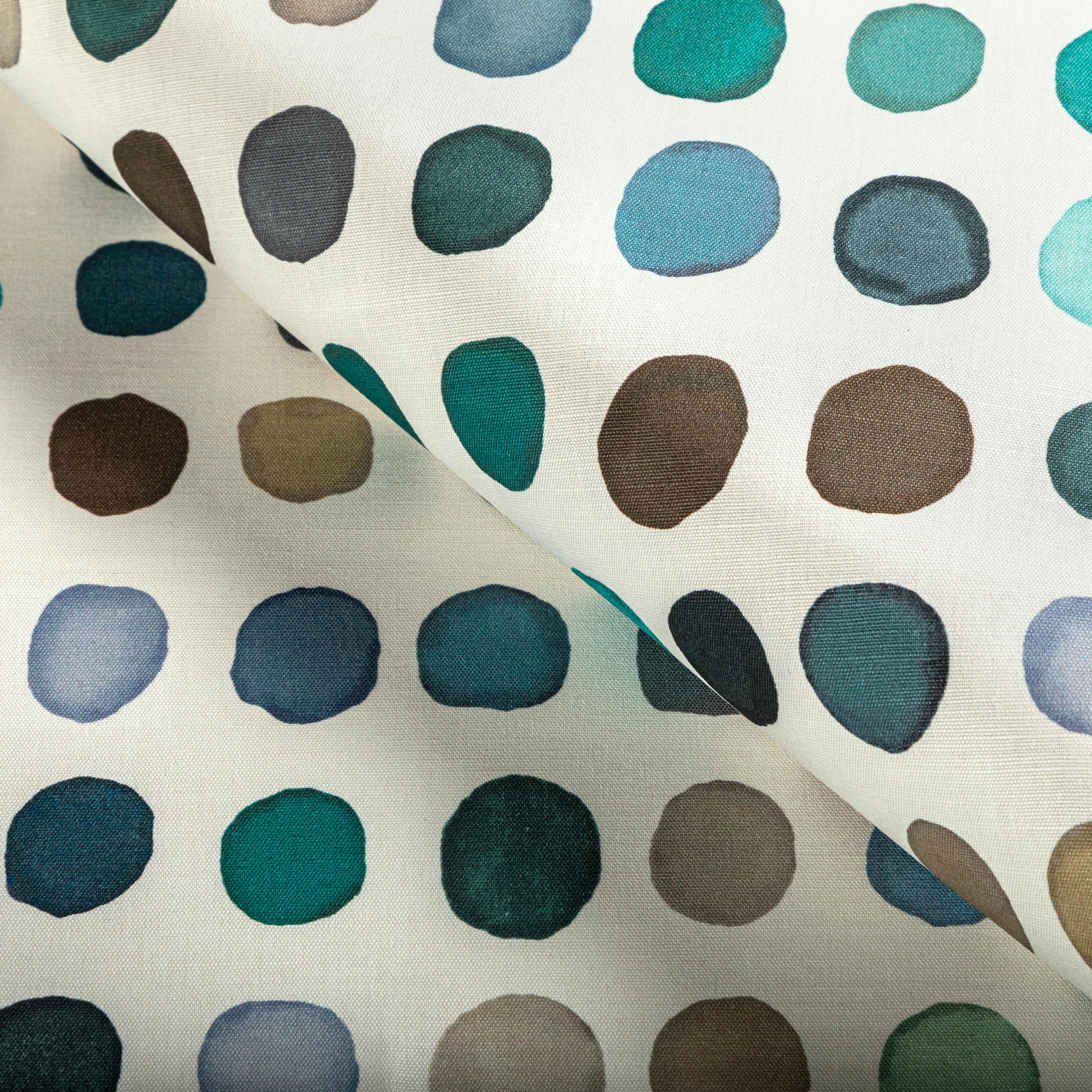 Lee Jofa Twister Print Denim/Aqua Fabric - Image 4
