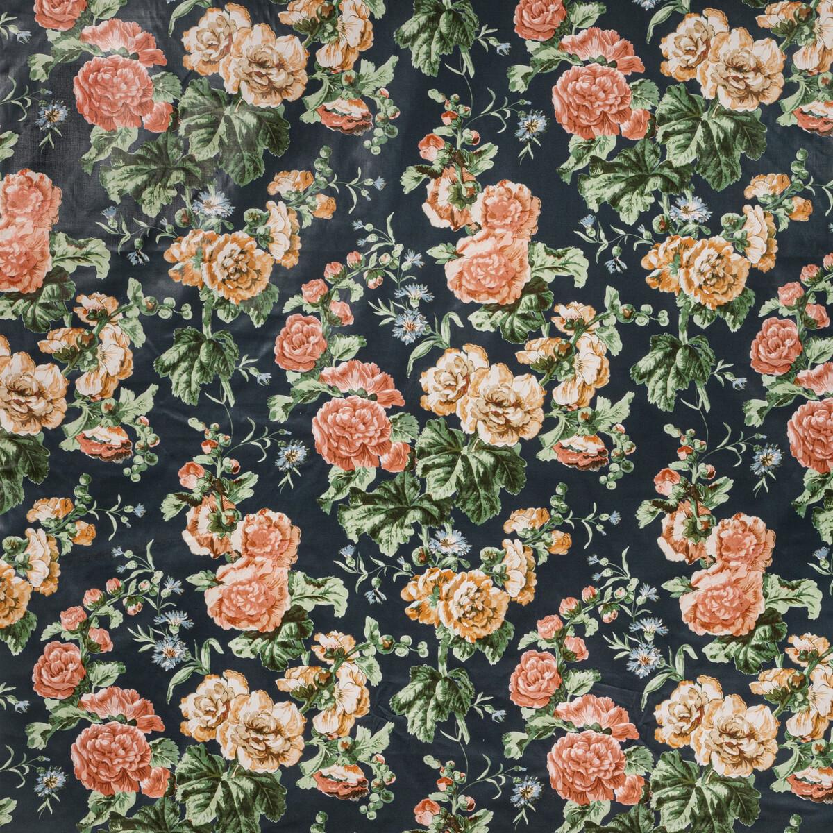 Lee Jofa Upton Cotton Navy/Coral Fabric - Image 7