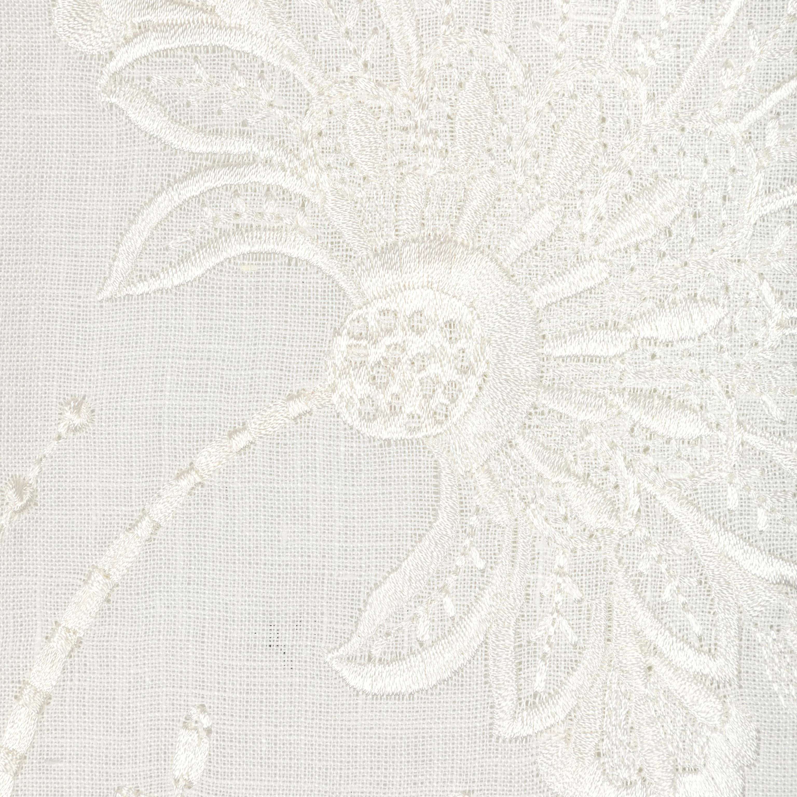 Lee Jofa Valencia Sheer Ivory Drapery Fabric - Image 3