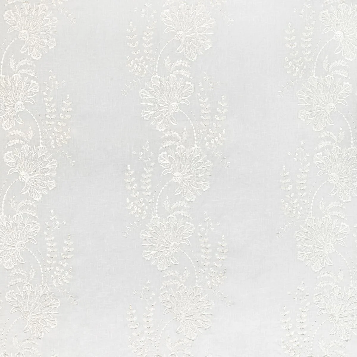 Lee Jofa Valencia Sheer Ivory Drapery Fabric - Image 7