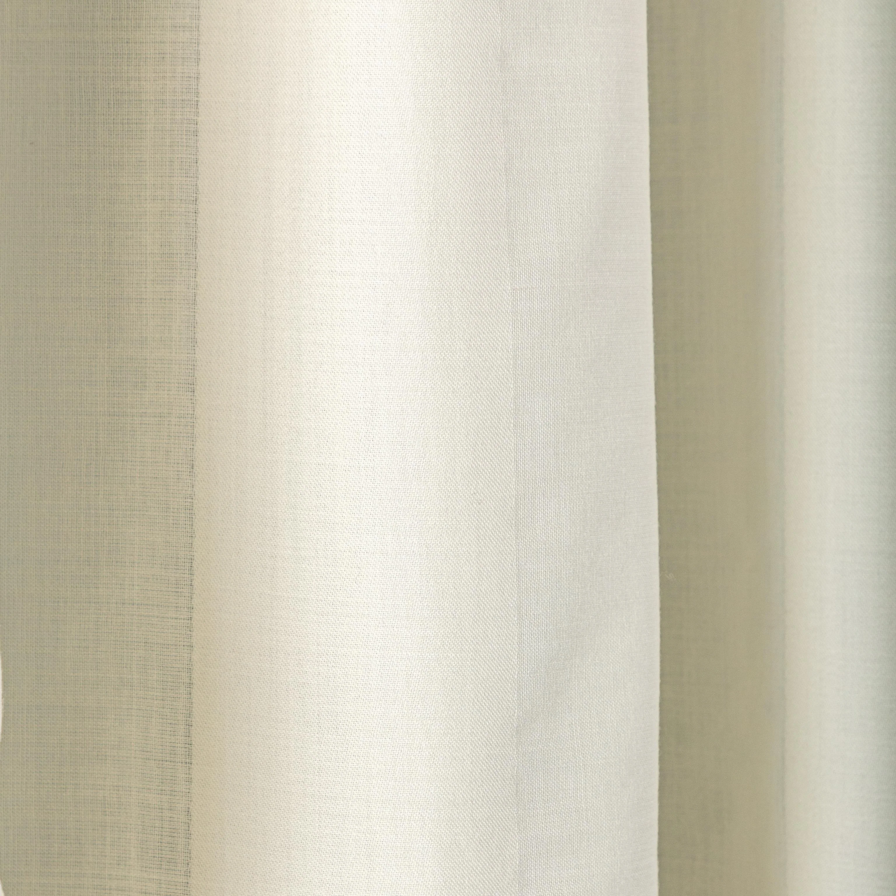Lee Jofa Vincent Sheer Ecru Drapery Fabric - Image 6