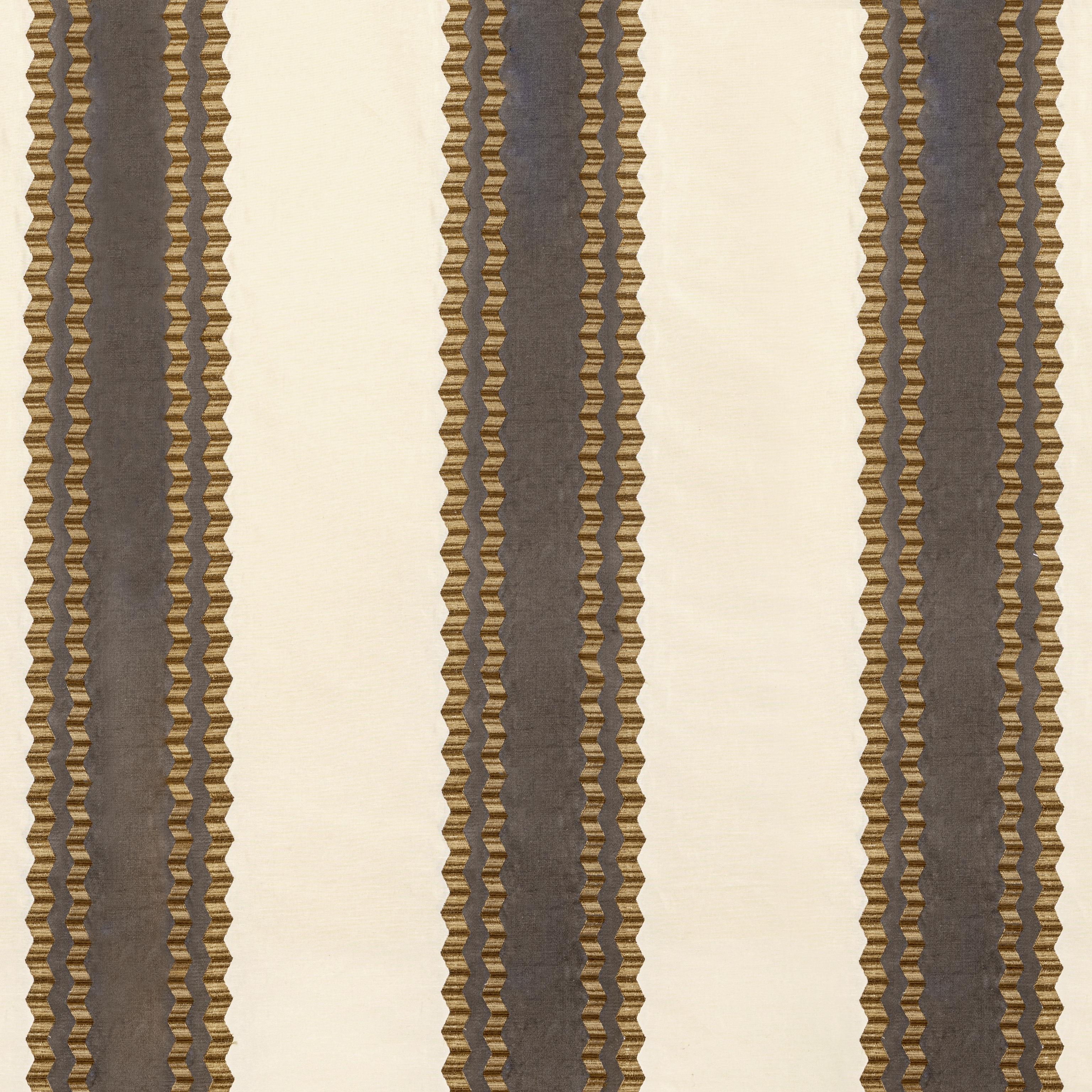 Lee Jofa Waldon Stripe Brown Drapery Fabric - Image 2
