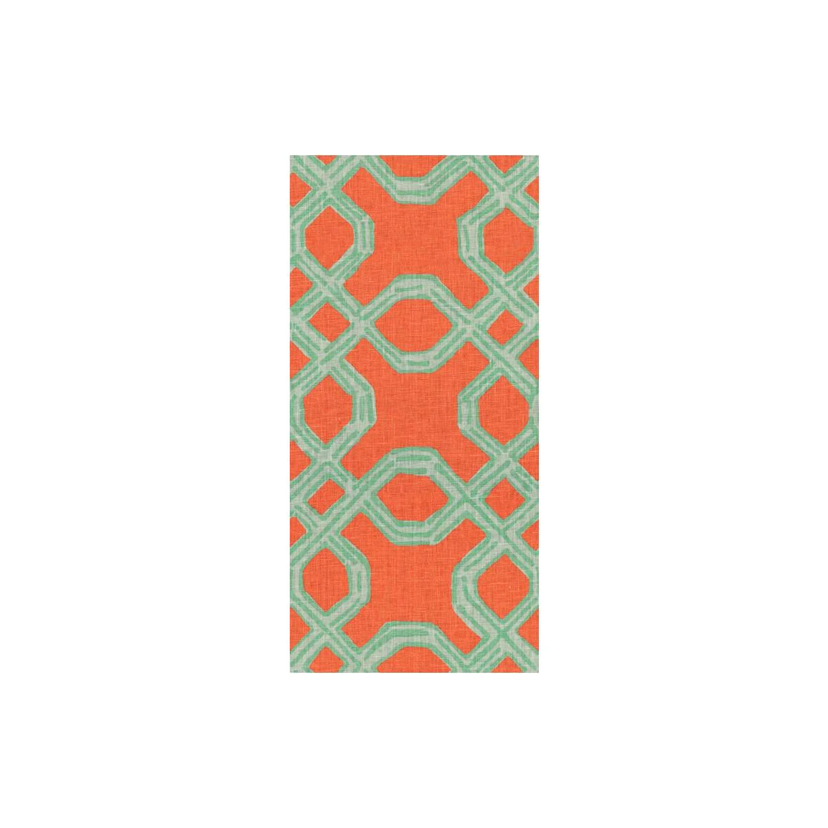 Lee Jofa Well Connected Aqua/Orange Fabric - Image 3