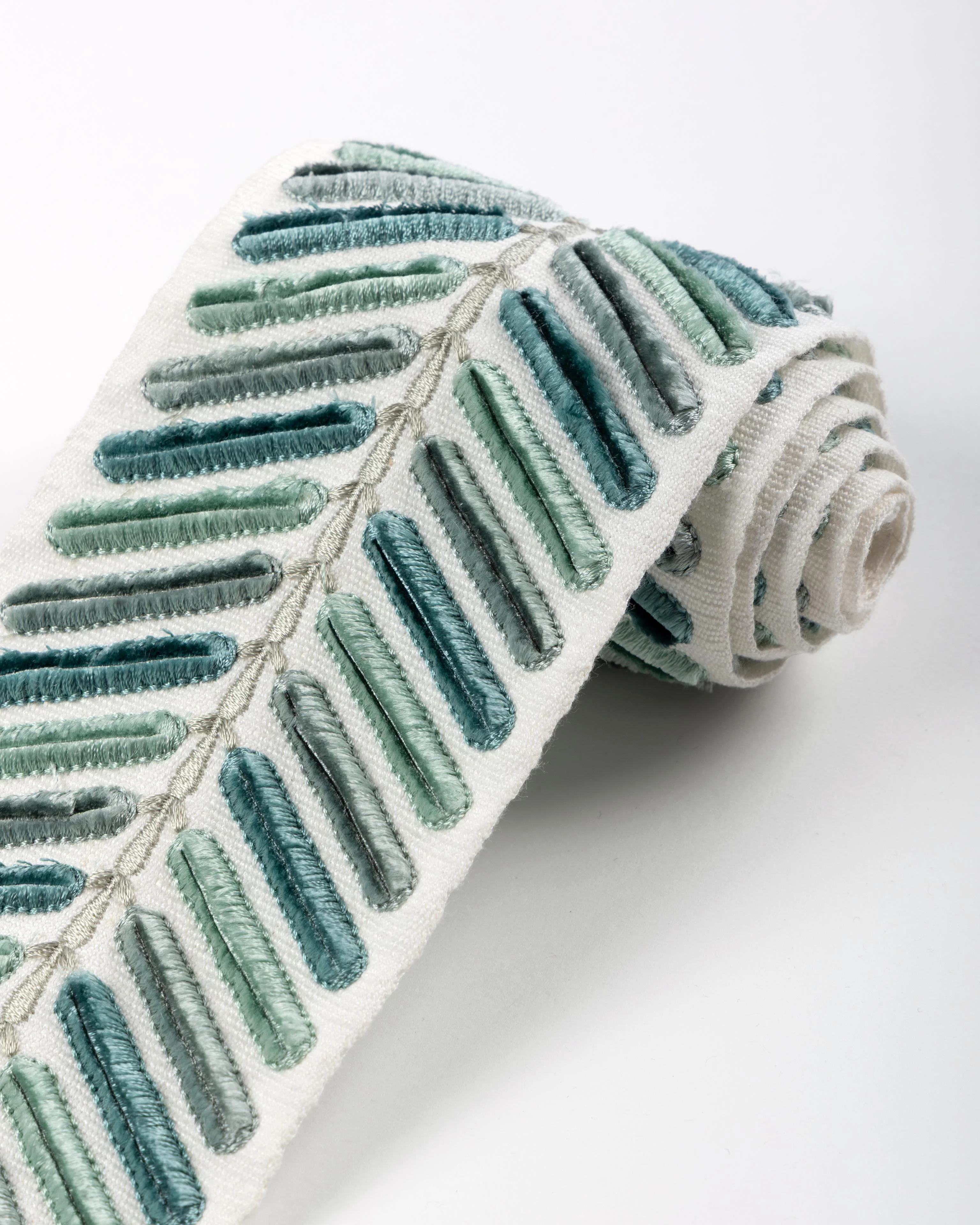 Lee Jofa Wingfield Emb Tape Teal Trim - Image 3