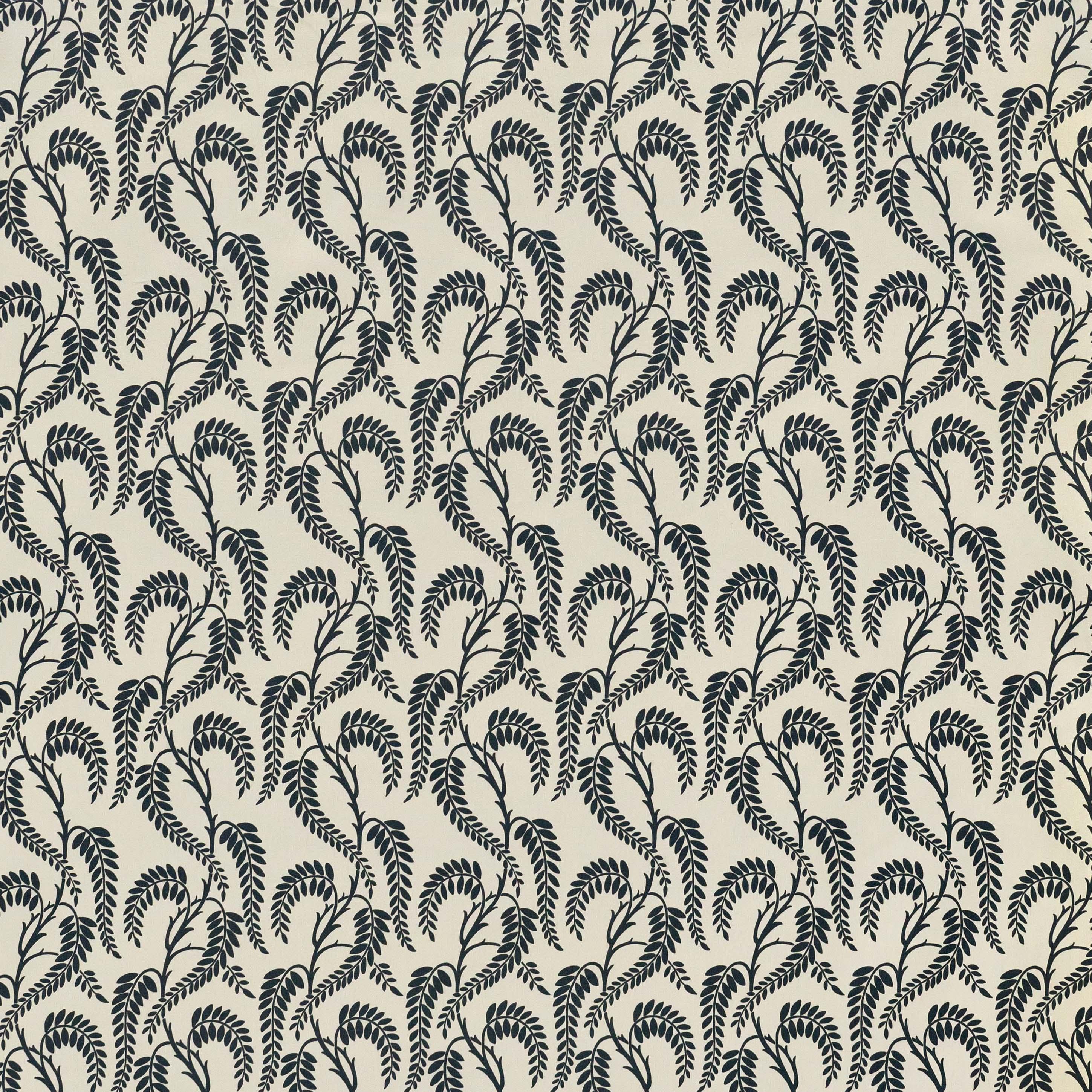 Lee Jofa Wisteria Navy On White Fabric - Image 2