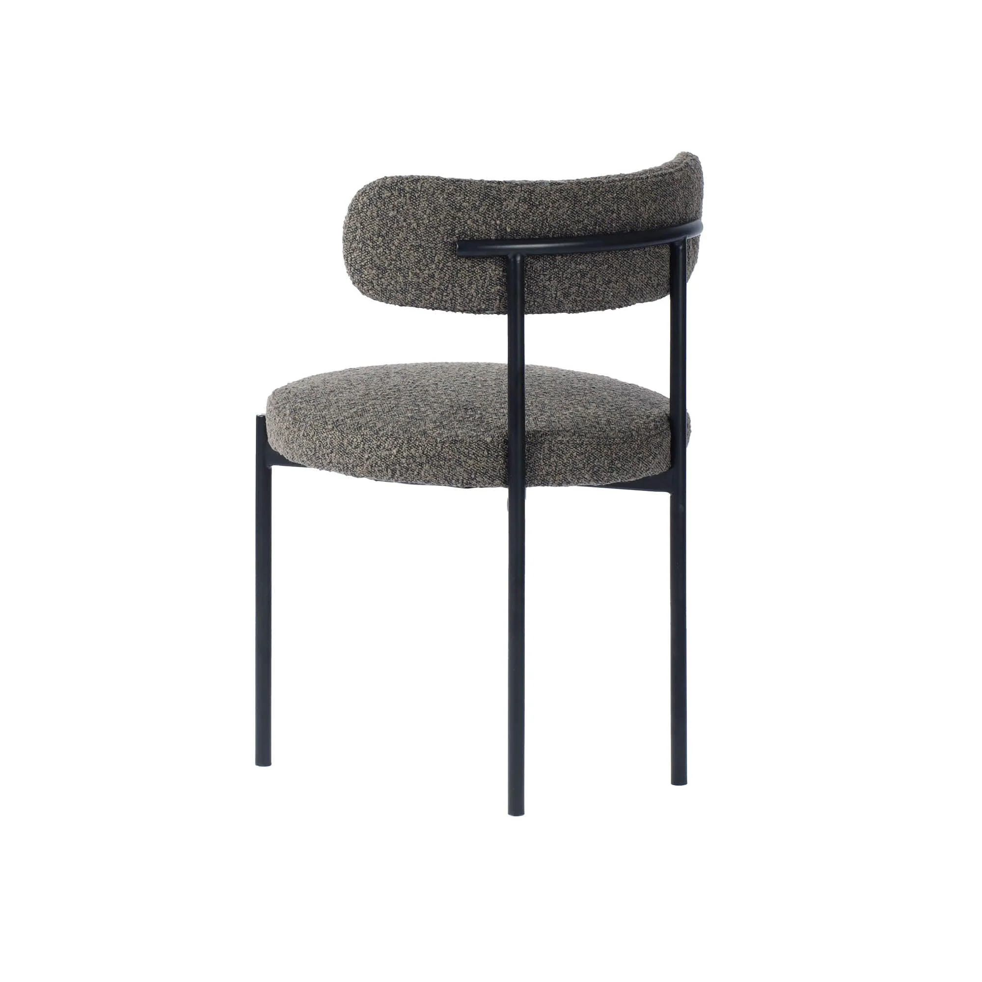 Lh Home Cleo Dining Chair - Brown Boucle - Image 9
