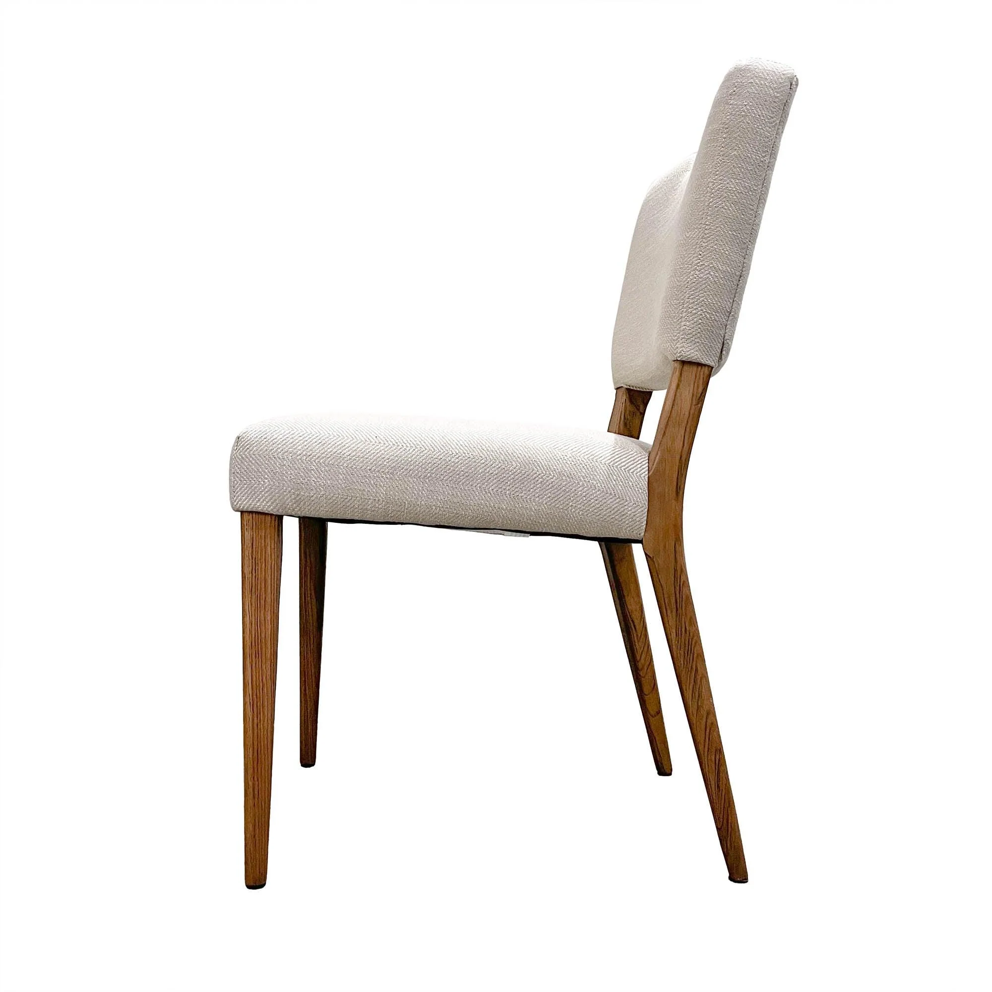 Lh Home Luella Dining Chair - Sandy Beige/Cool Brown Legs - Image 9
