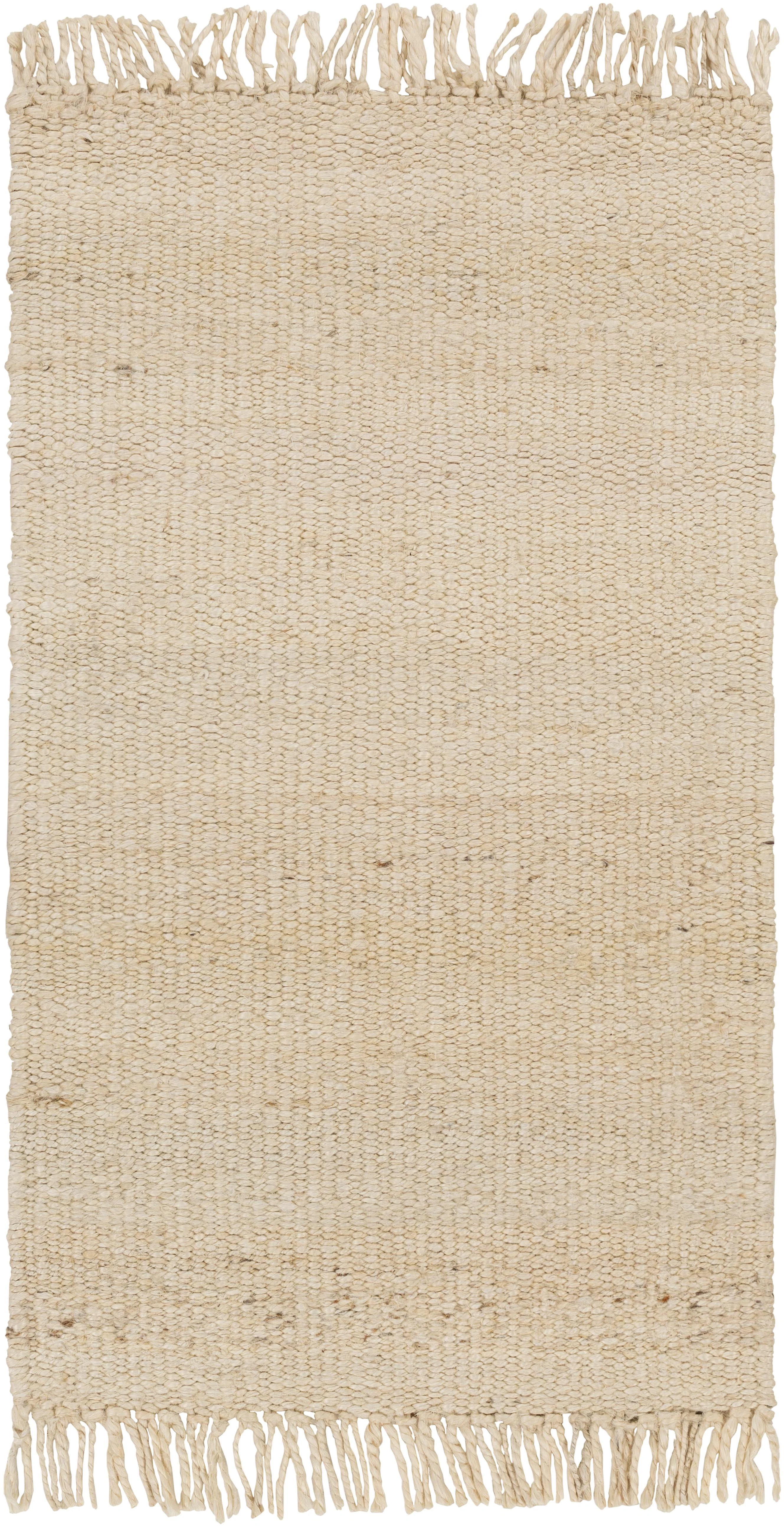 Livabliss Jute Jute Bleach 10' X 10' Handmade Rug