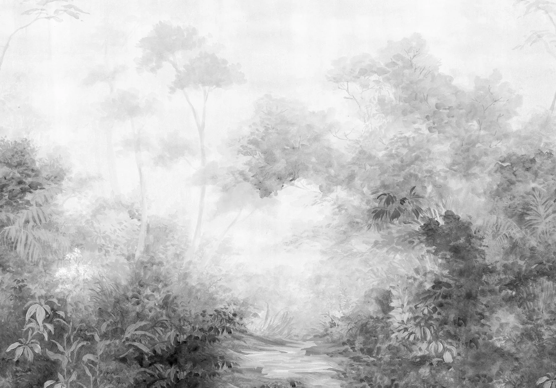 Magnolia Home Woodland Black & White Wall Mural