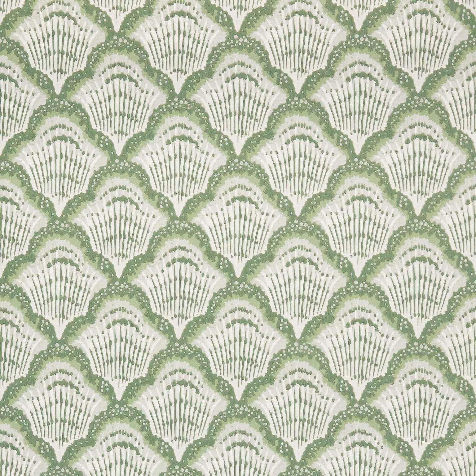 Maxwell Calico Shell (Wp) #02 Verde Wallpaper
