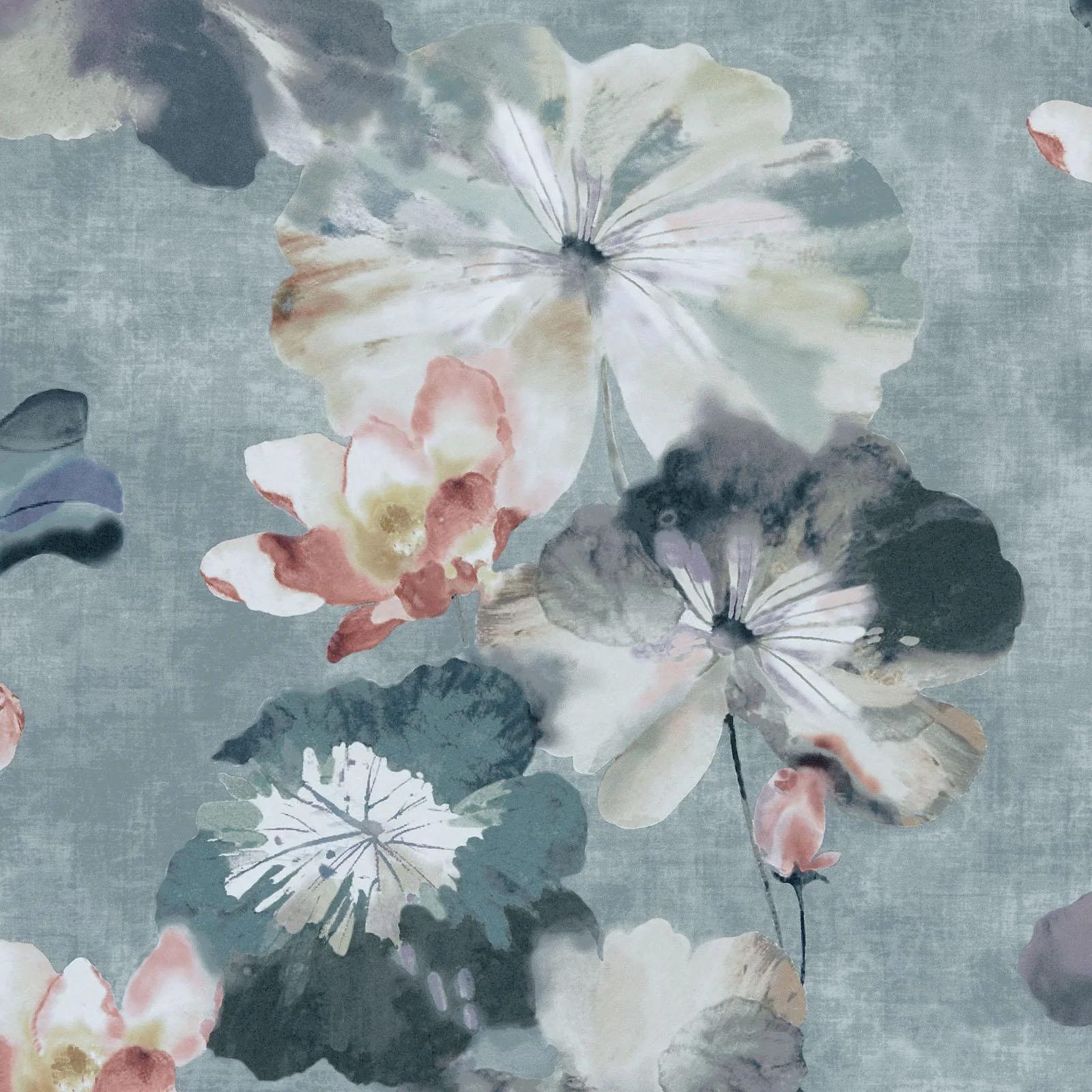 Maxwell Water Lilies (Wp) #02 Mineral Wallpaper