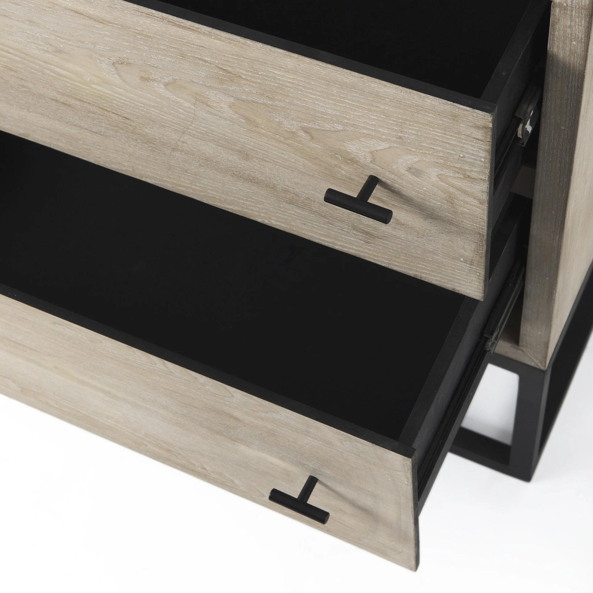 Mercana Ciara 32L X 16W Beige Fir Veneer 2 Drawer Accent Cabinet - Image 12