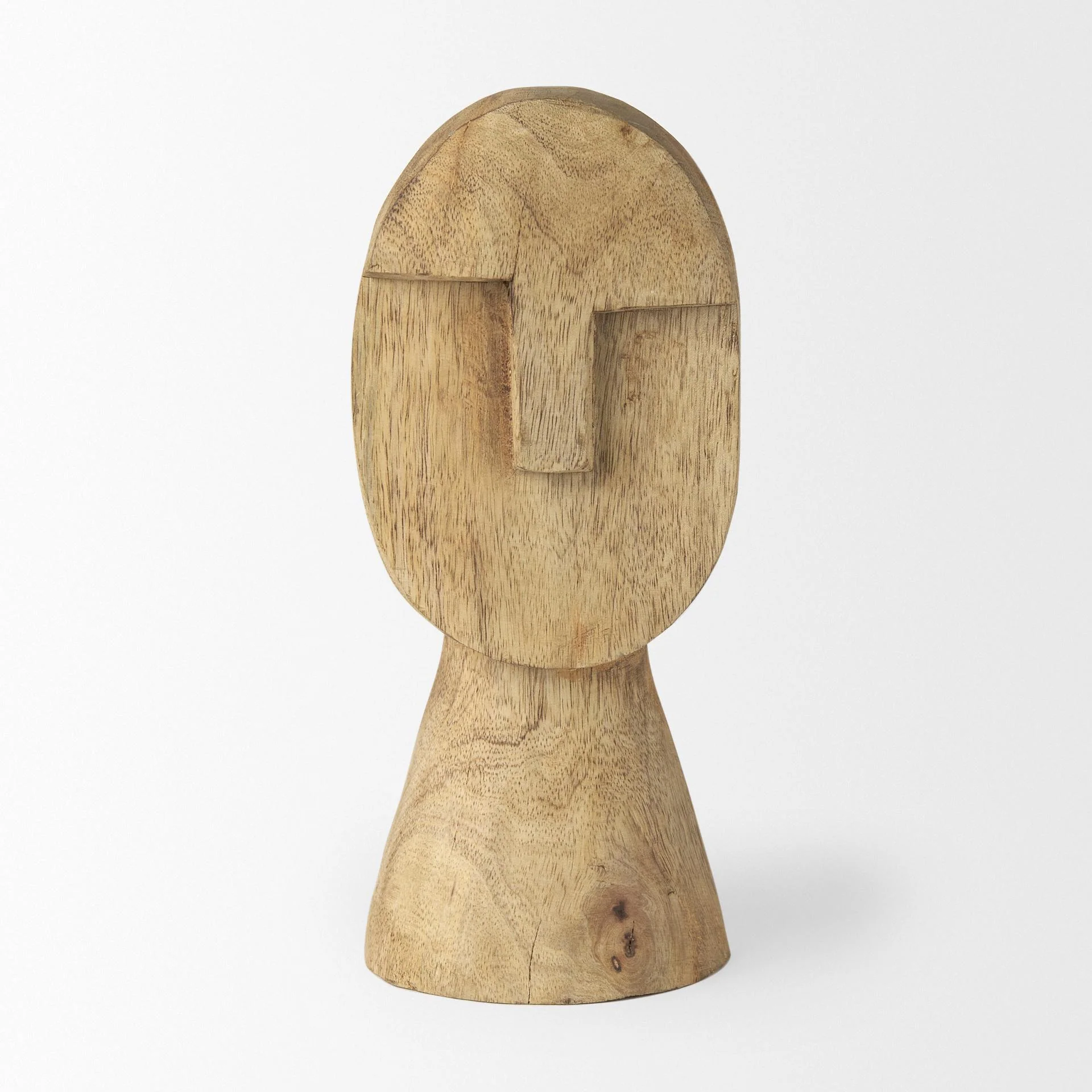 Mercana Ivan Medium Wooden Head Sculpture - Image 8