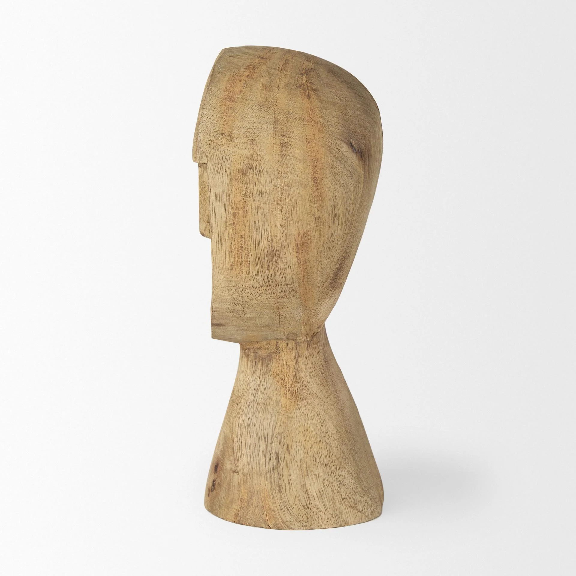 Mercana Ivan Medium Wooden Head Sculpture - Image 9