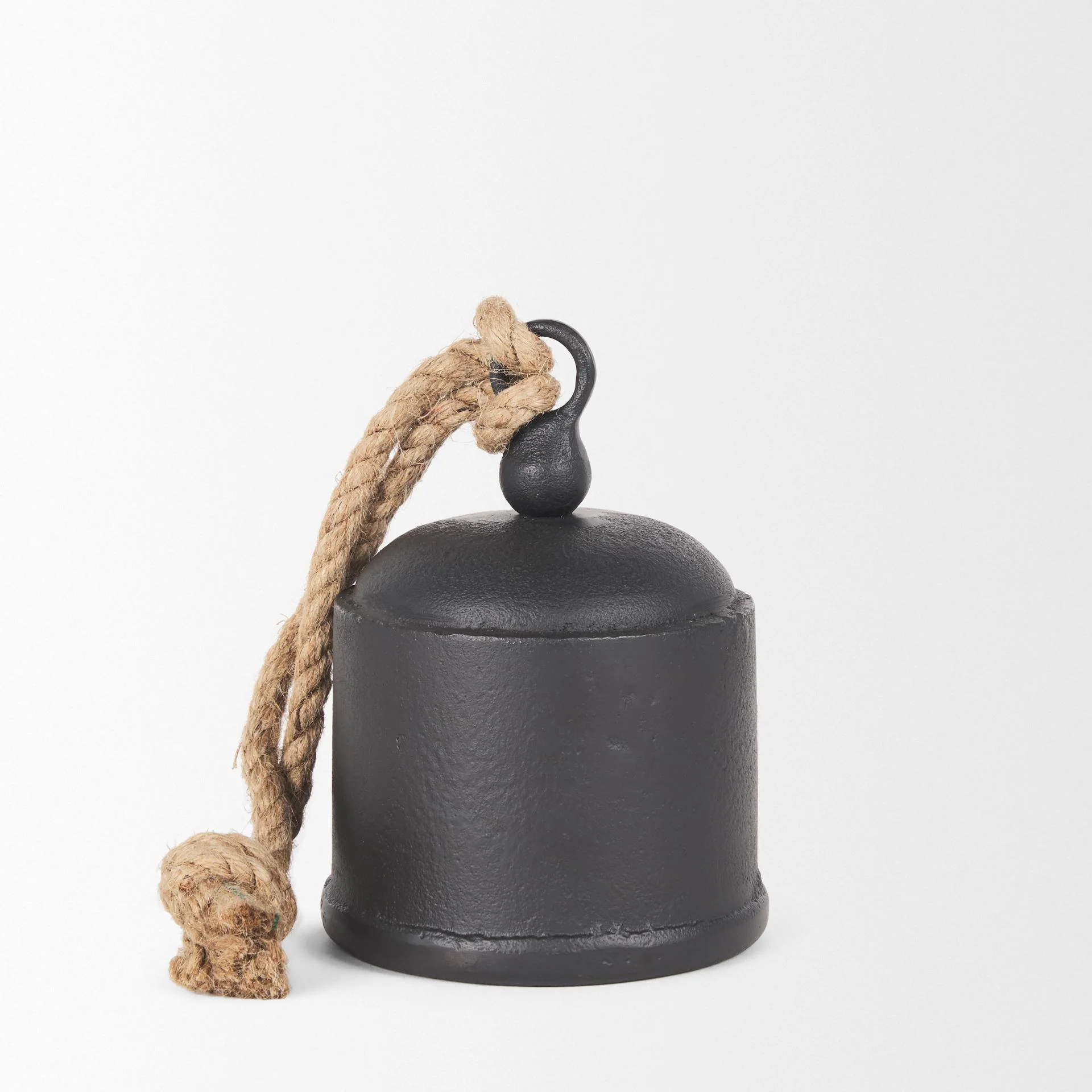 Mercana Quincy Medium Matte Black Metal Decorative Bell Object - Image 3