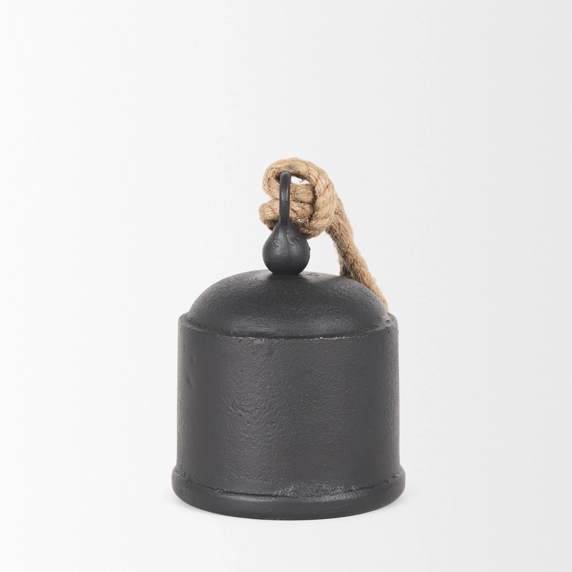 Mercana Quincy Medium Matte Black Metal Decorative Bell Object - Image 4