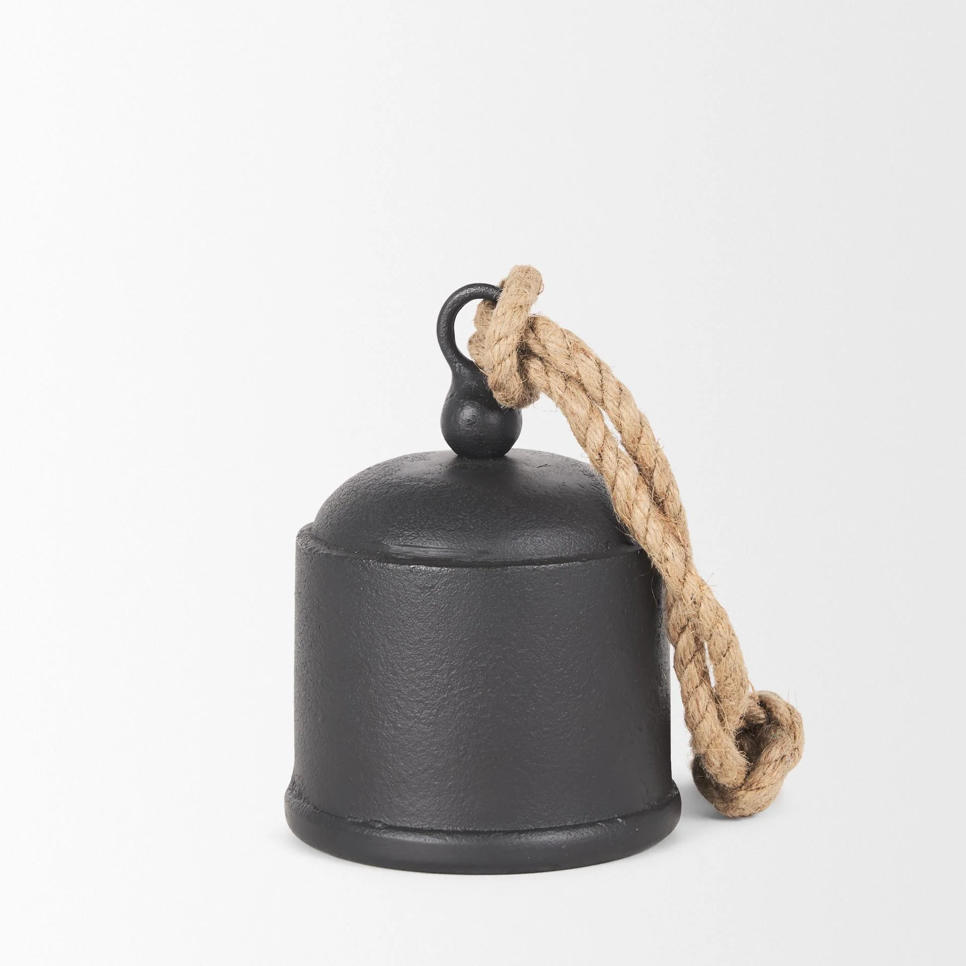 Mercana Quincy Medium Matte Black Metal Decorative Bell Object - Image 5