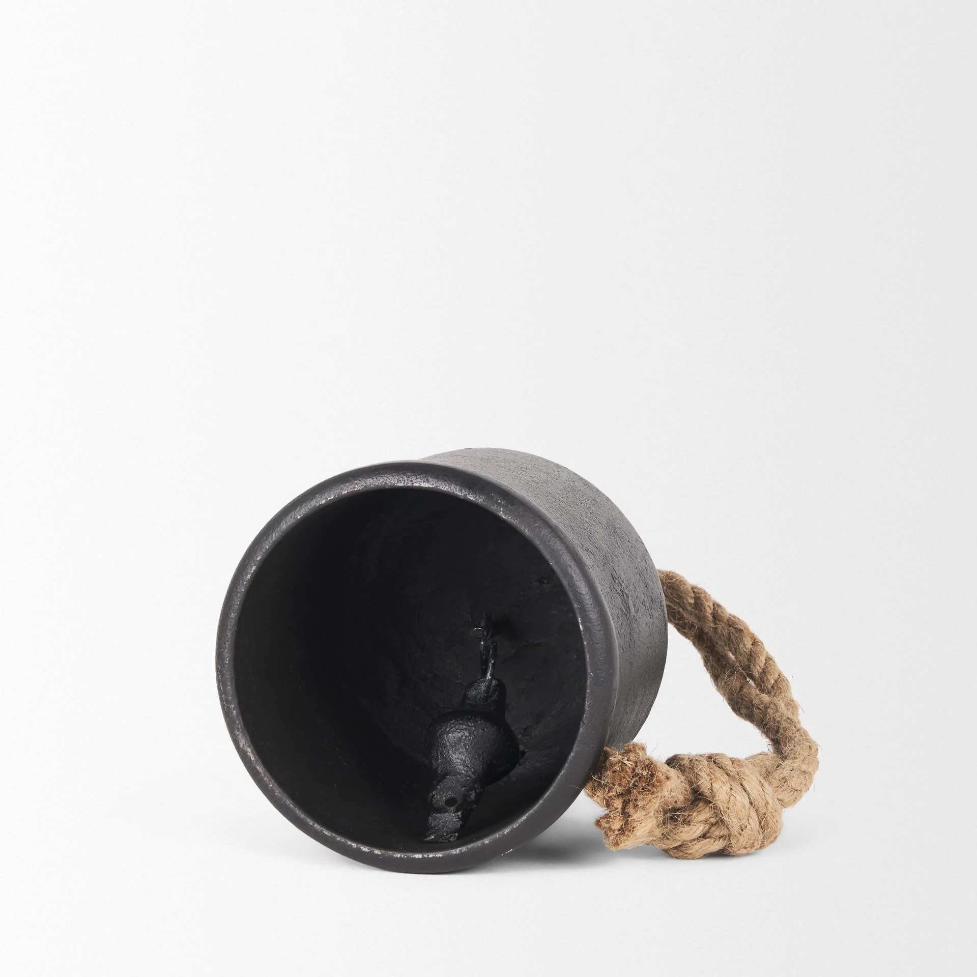 Mercana Quincy Medium Matte Black Metal Decorative Bell Object - Image 6