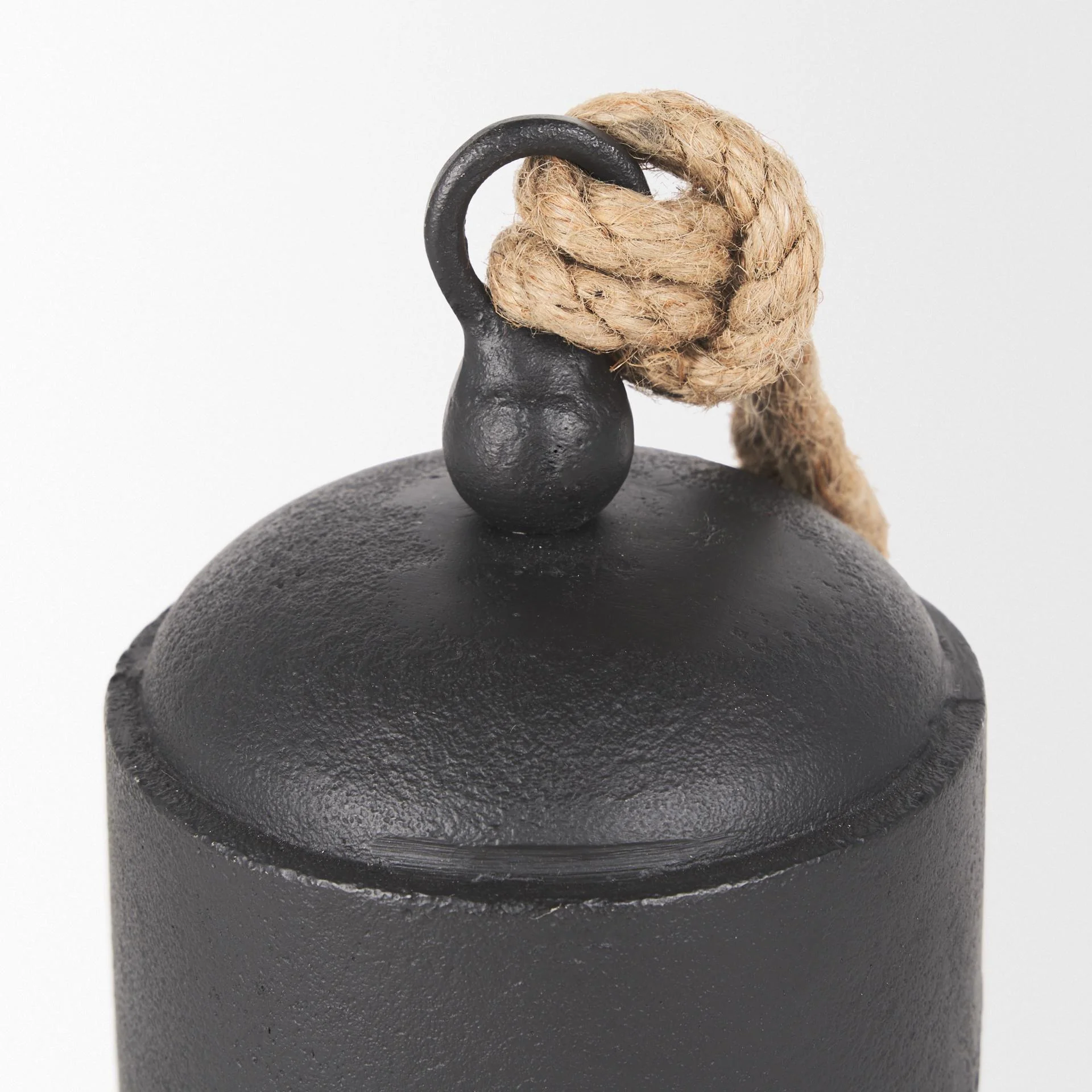 Mercana Quincy Medium Matte Black Metal Decorative Bell Object - Image 7