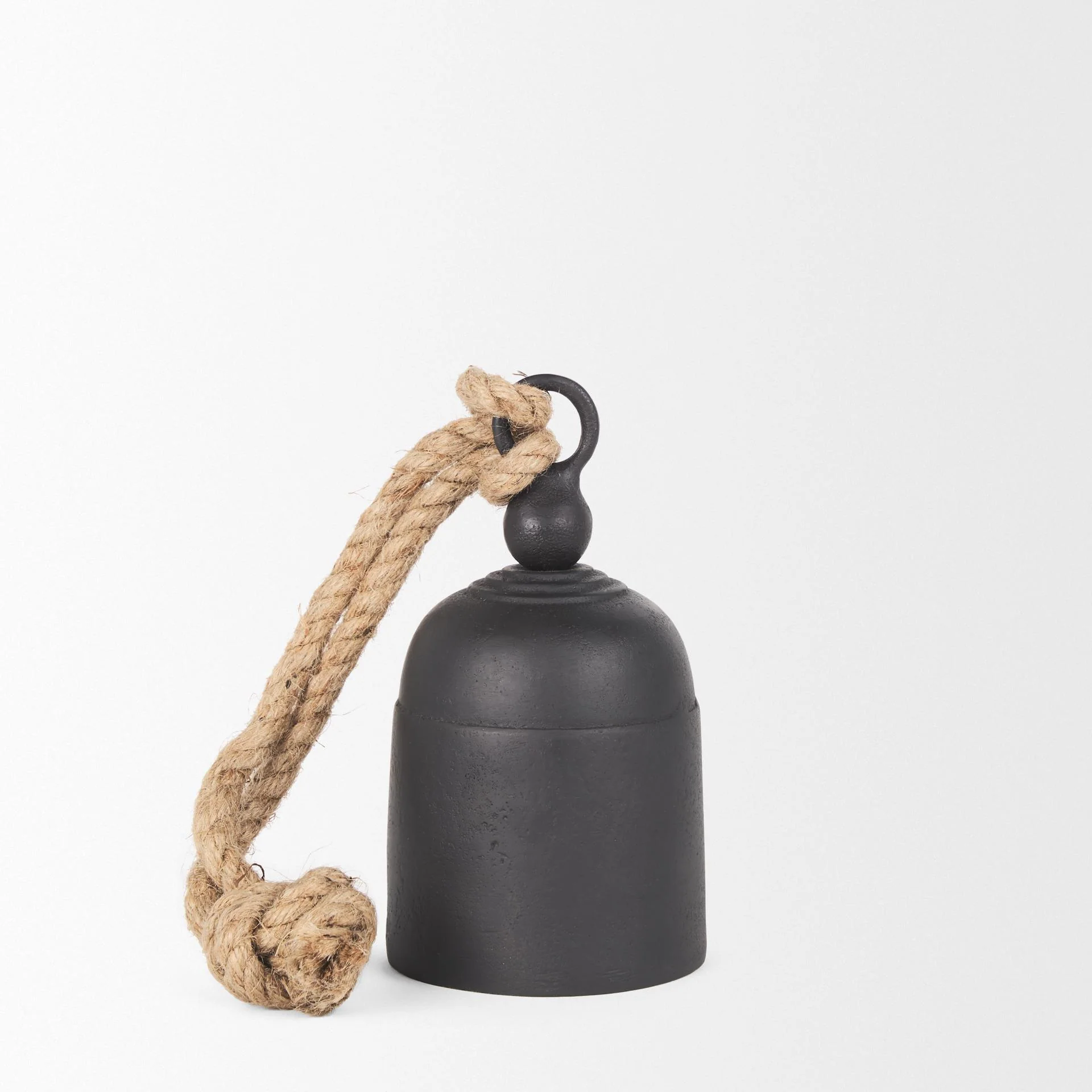 Mercana Quincy Small Matte Black Metal Decorative Bell Object - Image 5