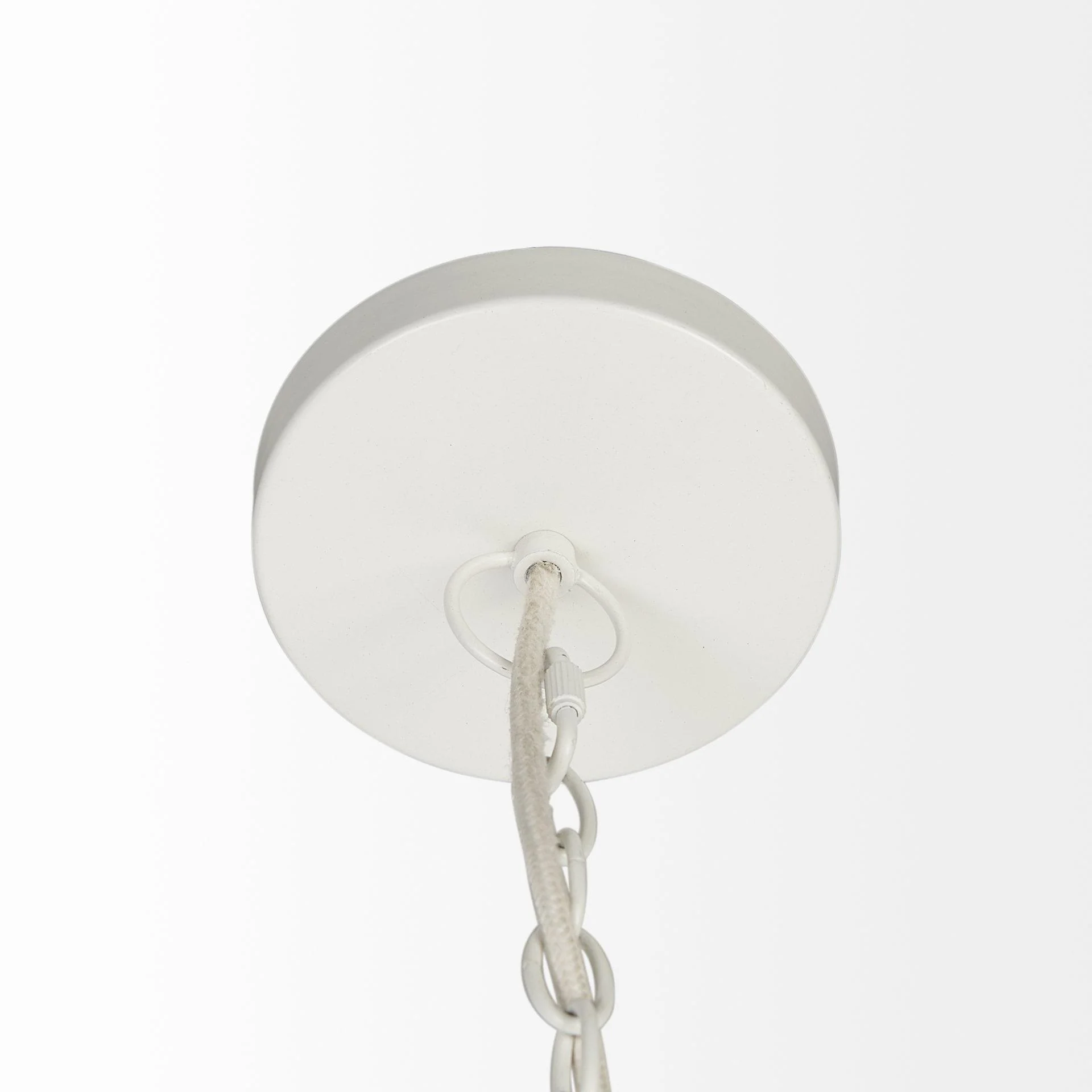 Mercana Theta 30.0 L X 30.0 W X 15.0 H White-Washed Beaded Chandelier - Image 4