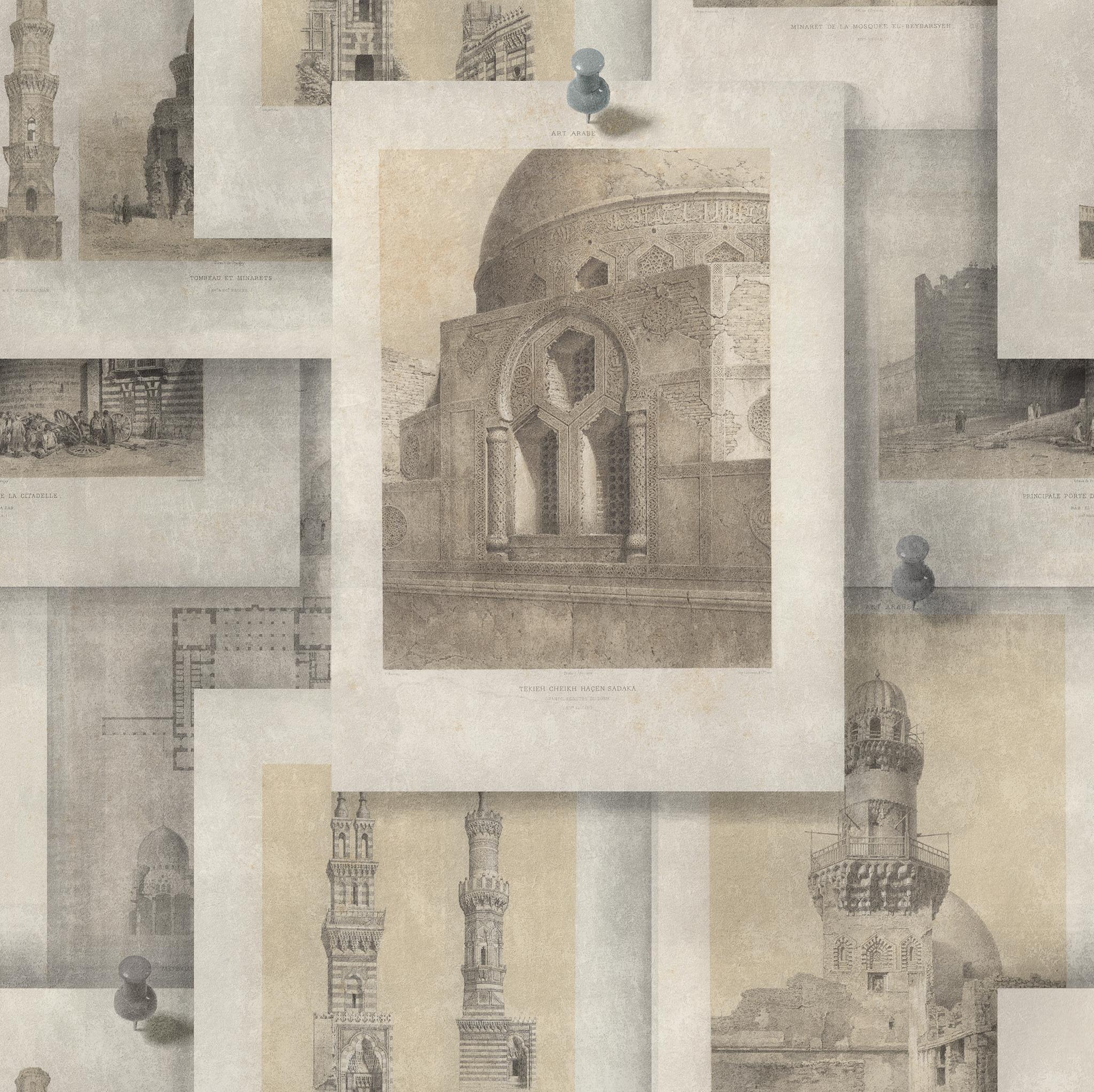 Mindthegap Arabian Monuments Brown / Sepia Wallpaper