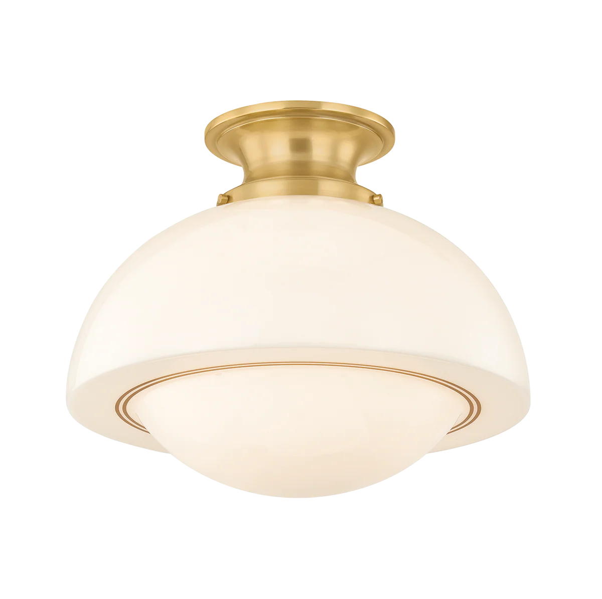 Mitzi Celine Aged Brass 15W X 12.25H Semi-Flush Mount
