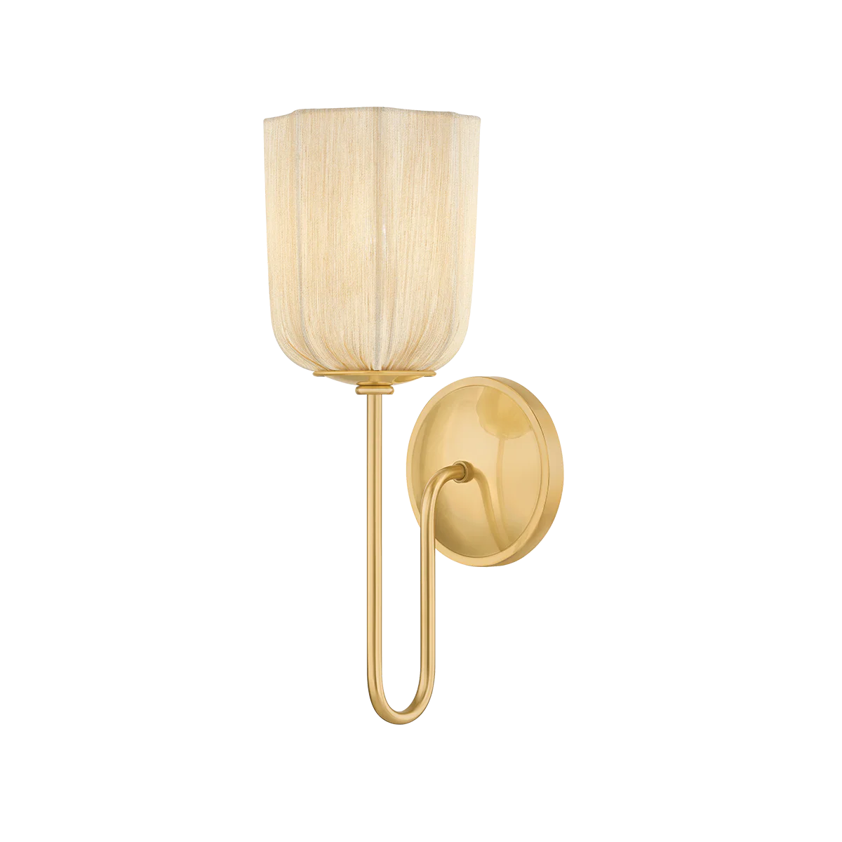 Mitzi Samantha Aged Brass 5W X 6.75L X 14.5H Wall Sconce