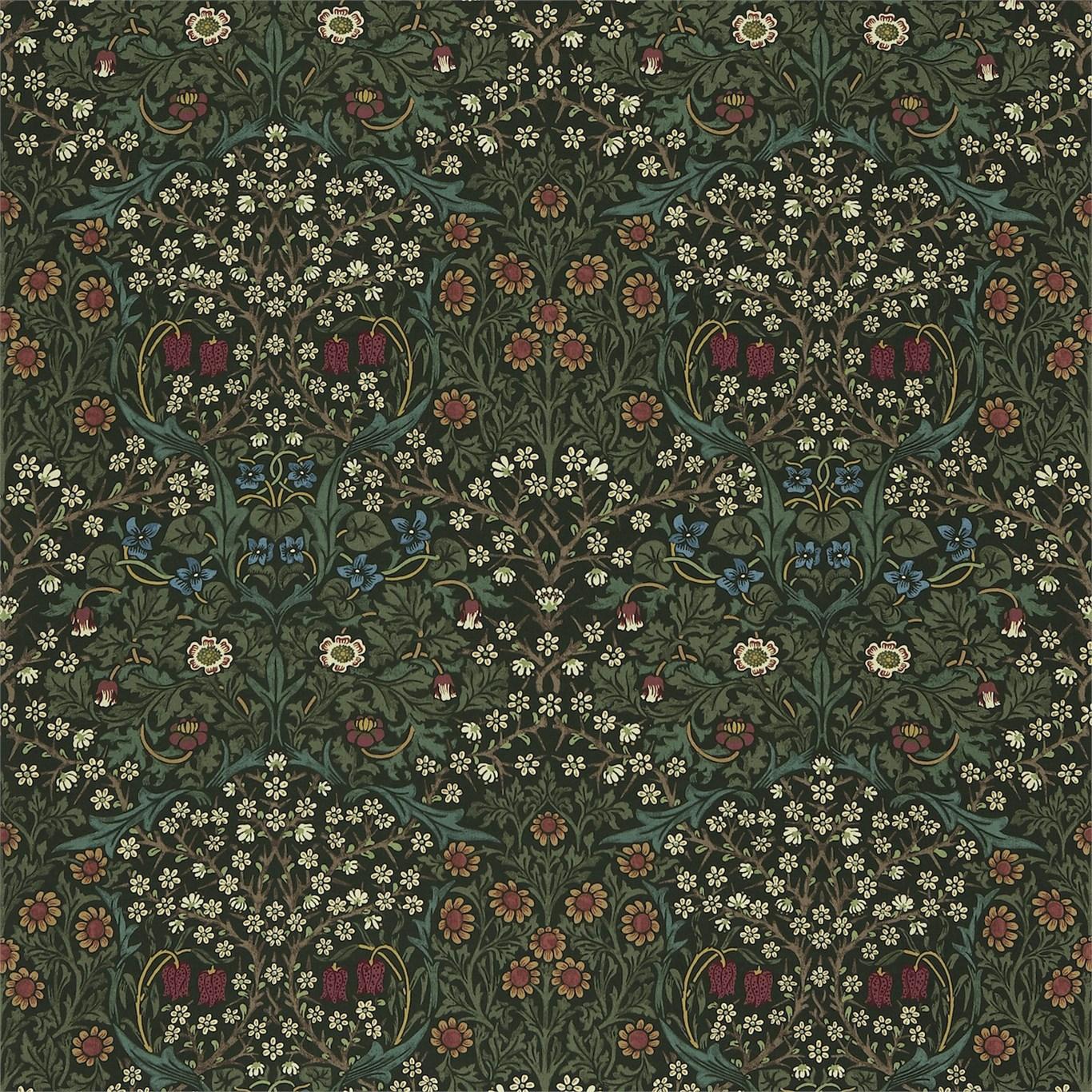 Morris & Co Blackthorn Green Fabric