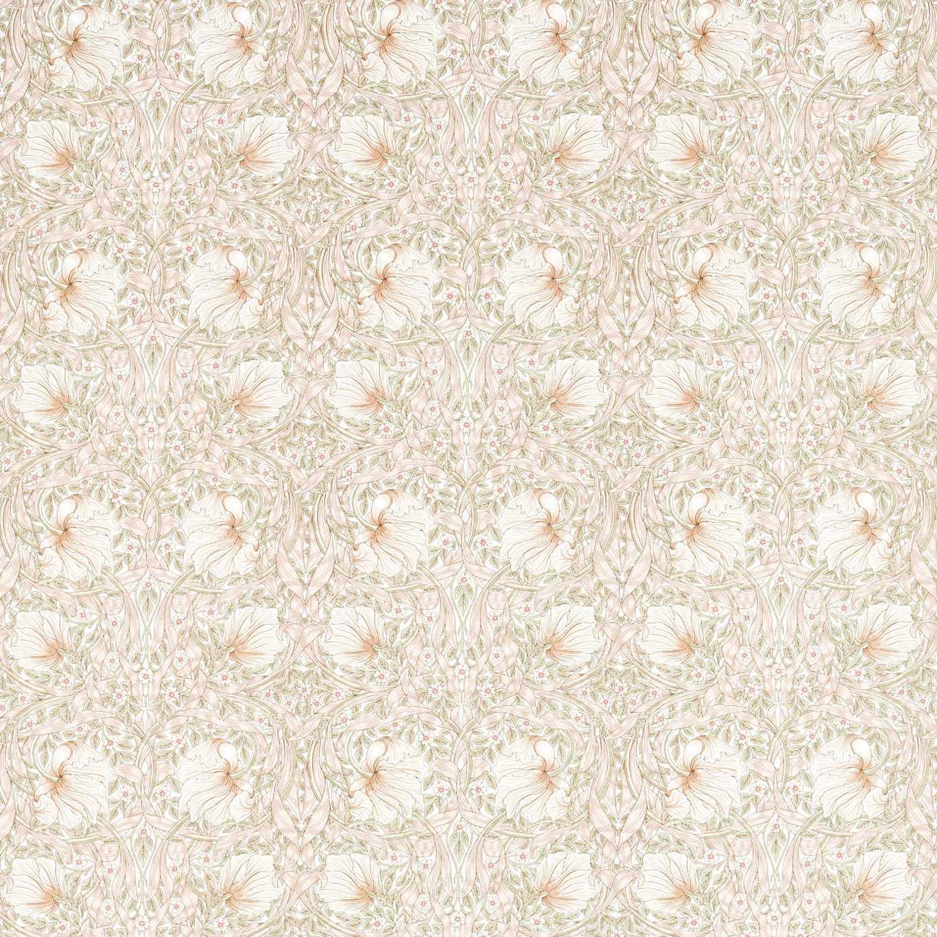 Morris & Co Pimpernel Cochineal Pink Fabric