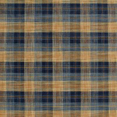 Mulberry Clan Chenille Blue/Mole Upholstery Fabric