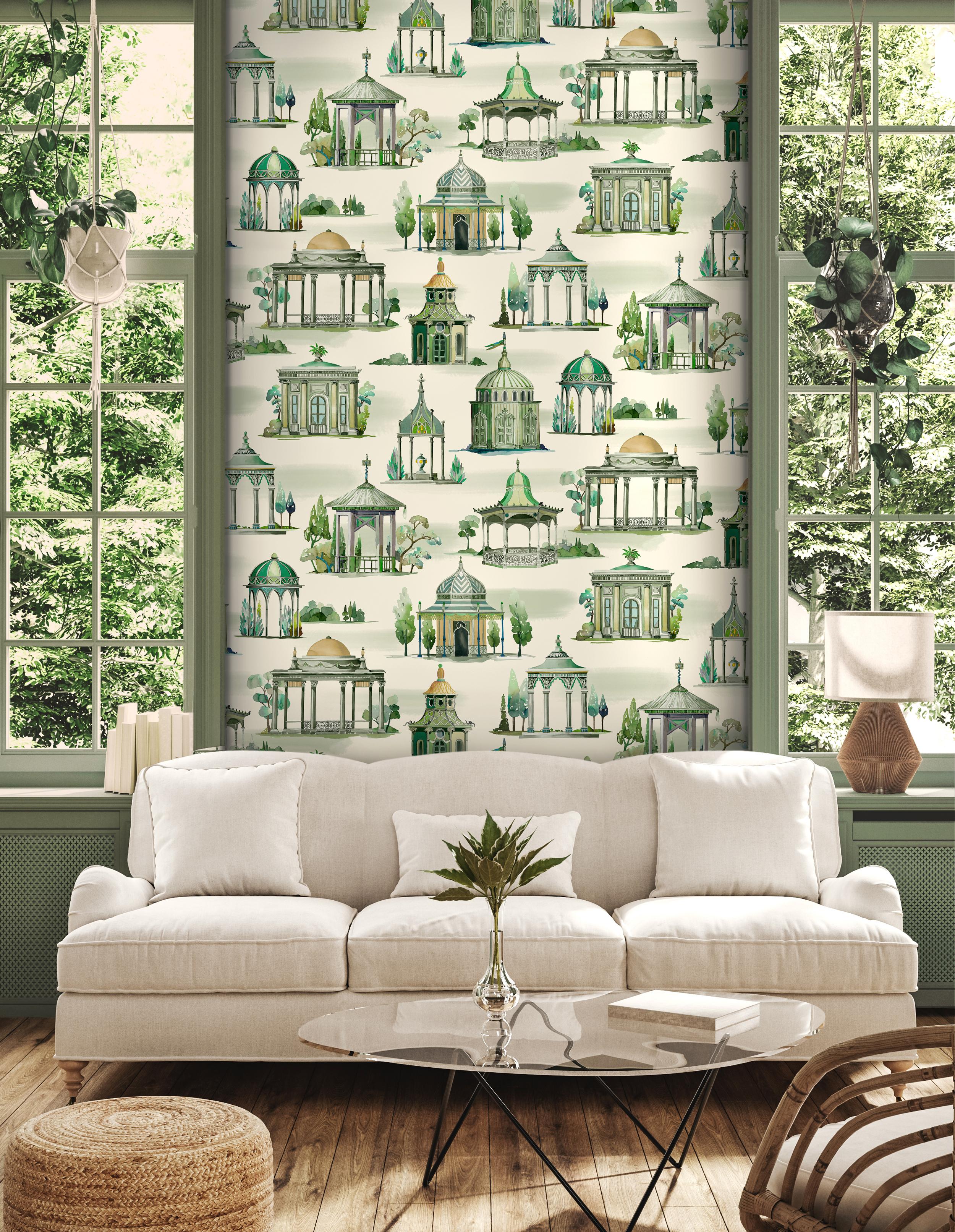 Mulberry Follies Emerald Wallpaper - Image 4