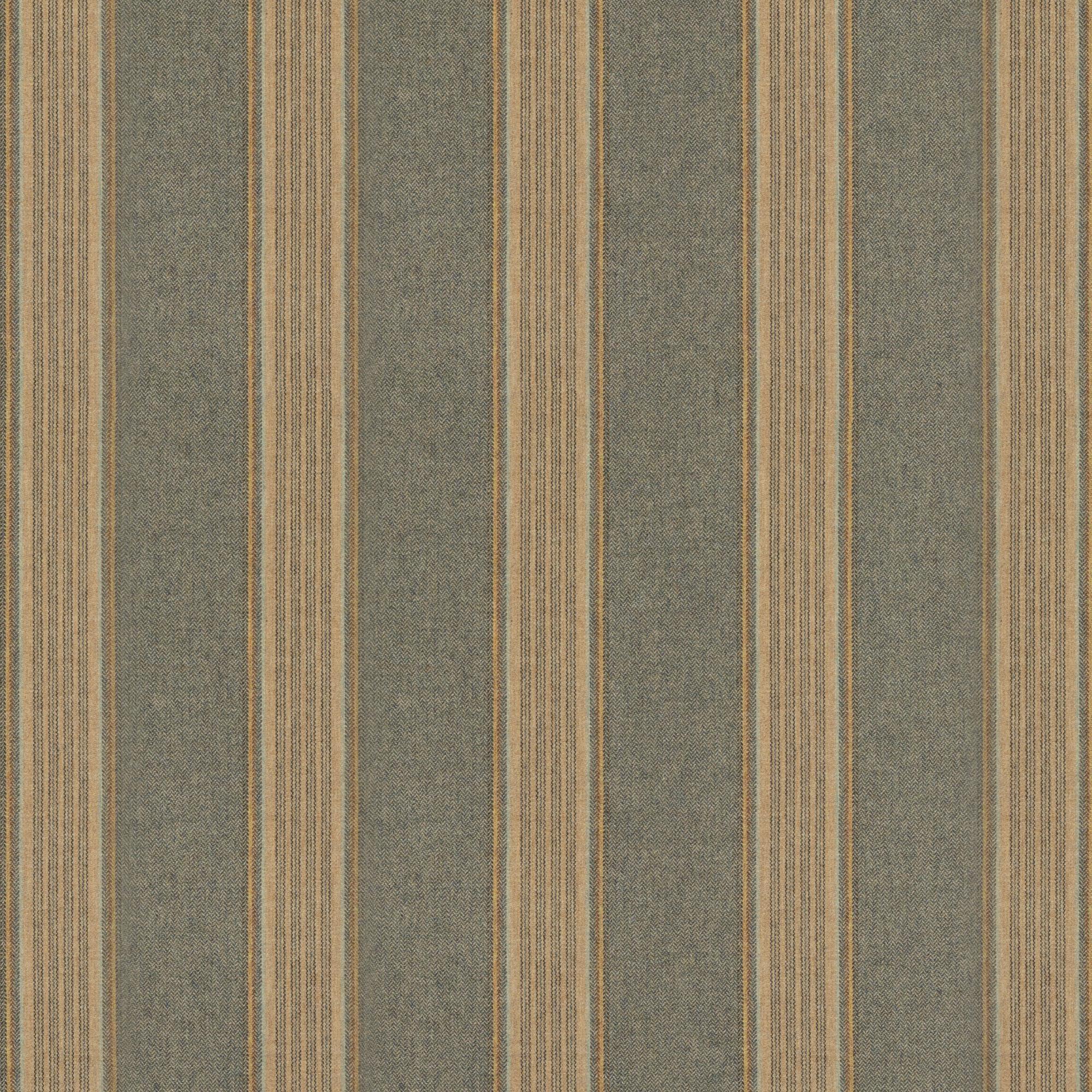 Mulberry Moray Stripe Teal Upholstery Fabric - Image 2