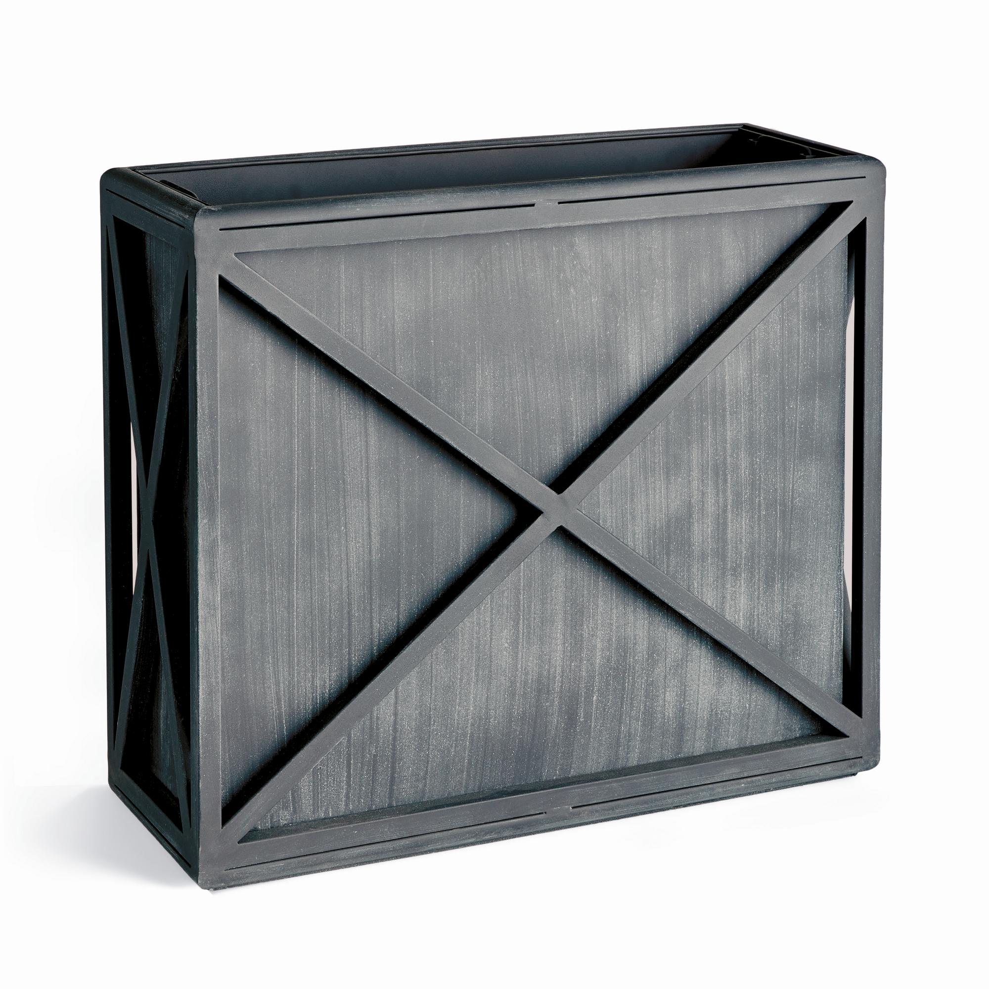 Napa Aged Zinc Terrazza Tall Rectangular Planter