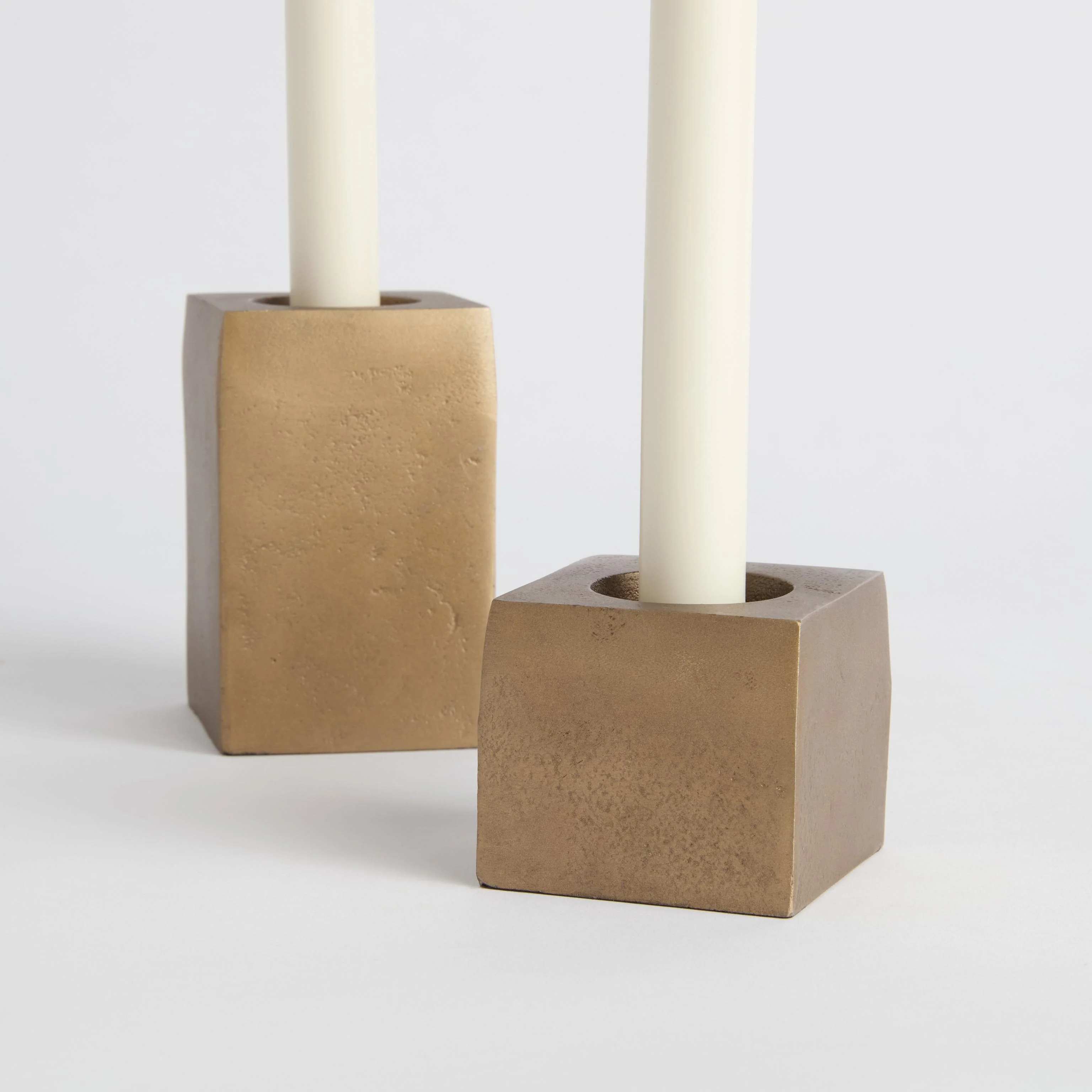 Napa Antique Brass Trace Candleholders, Set Of 2 - Image 4