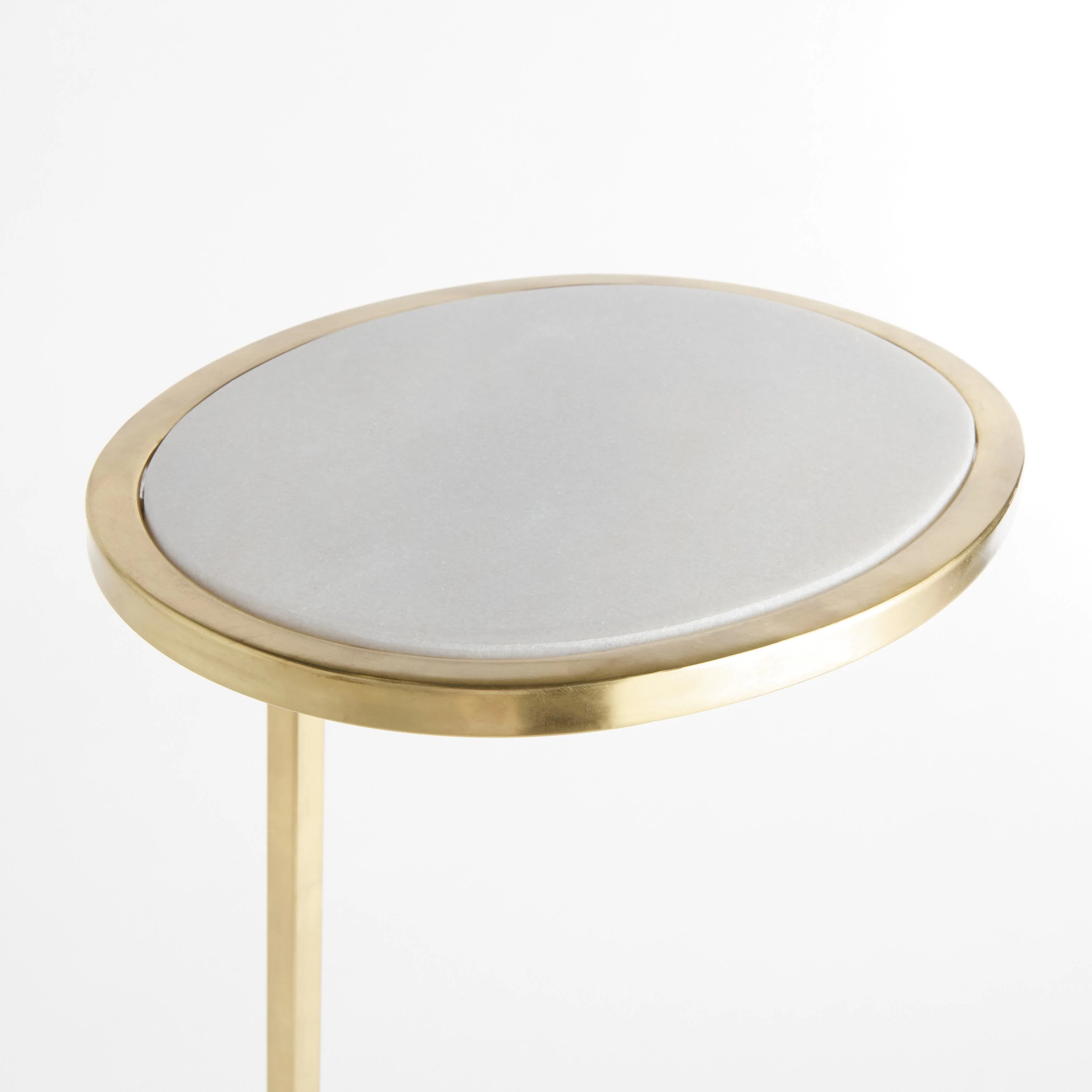Napa Gold/White Marble Adina Accent Table - Image 2