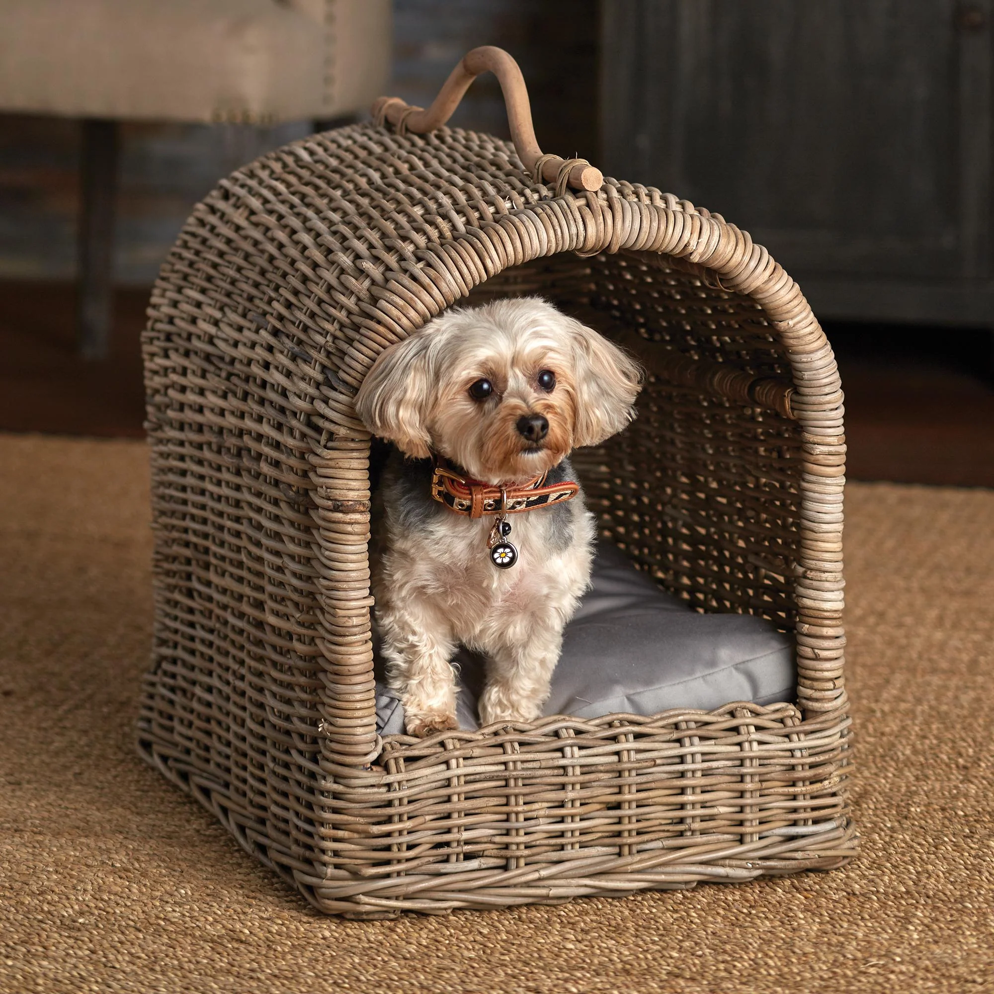 Napa Gray Normandy Canopy Pet Bed - Image 3