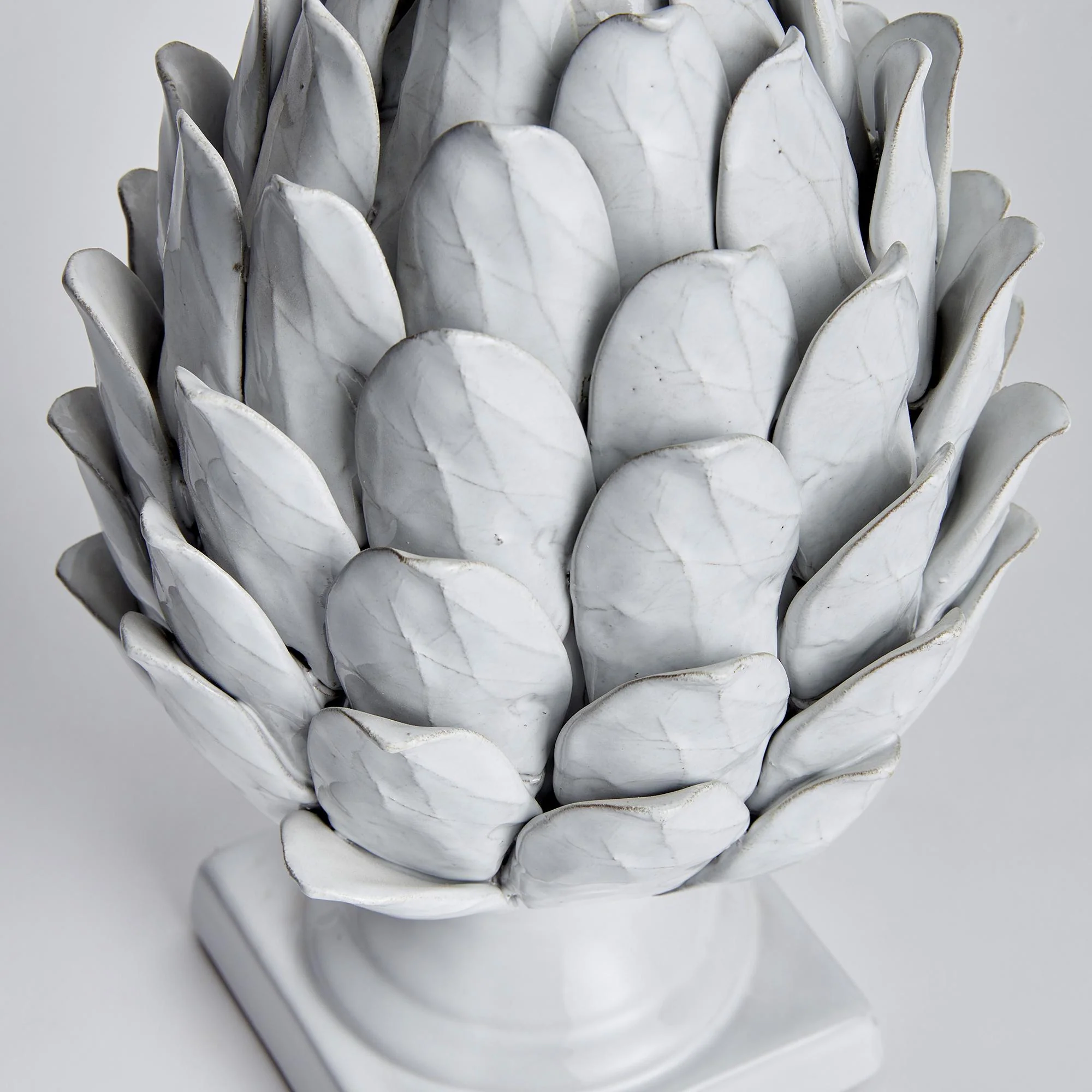 Napa White Artichoke Finial Large - Image 2
