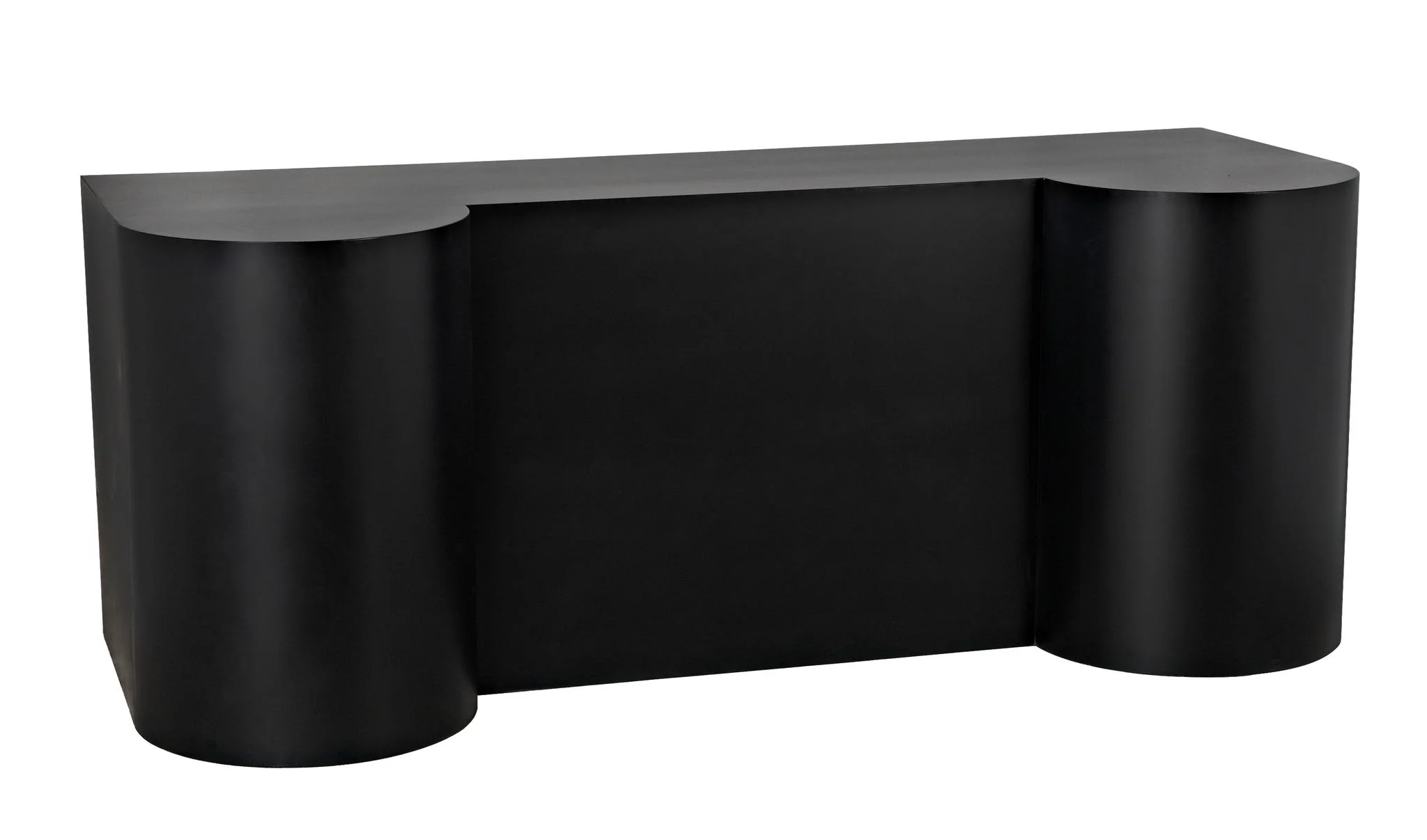 Noir Concierge Desk Black Iron - Image 6