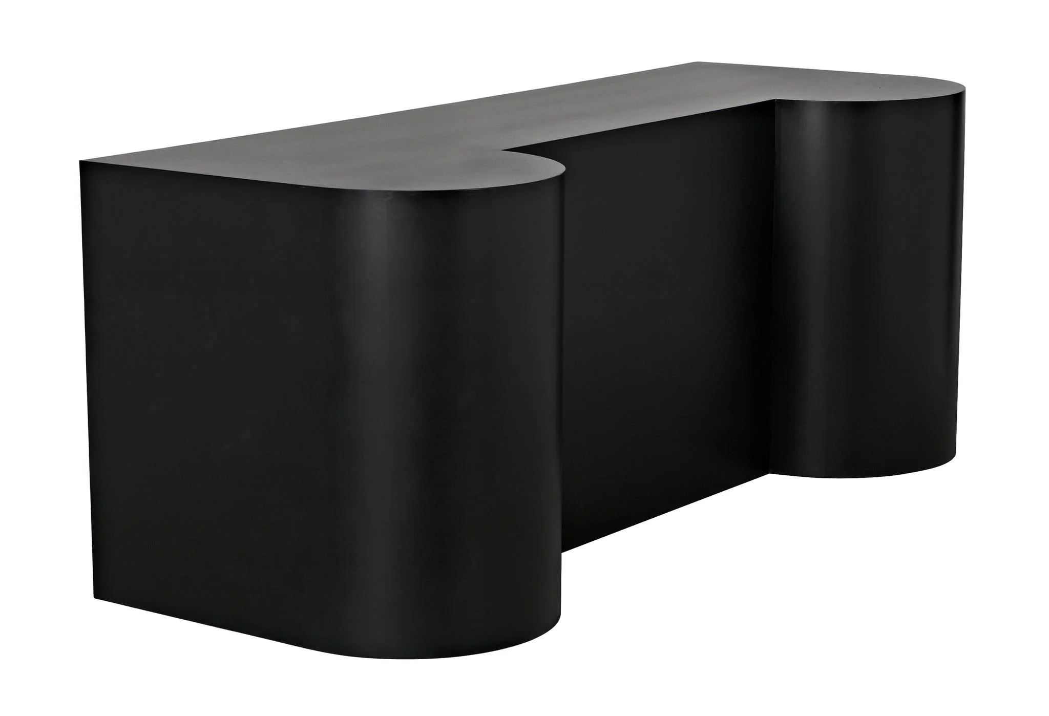 Noir Concierge Desk Black Iron - Image 7