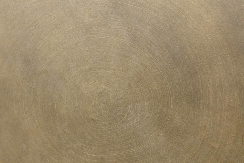 Noir Eclipse Round Side Table Metal With Aged Brass Finish - Image 2